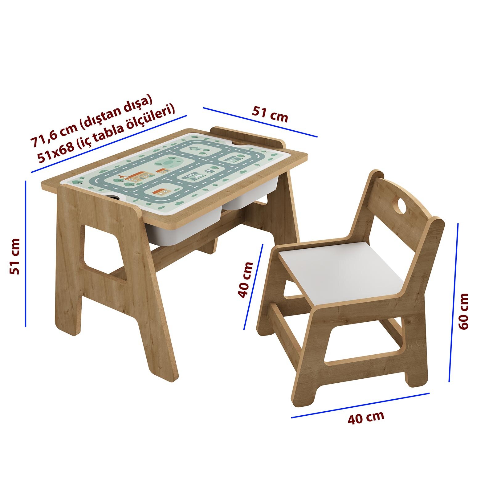 Aktivite/Oyun Masa&Sandalye
