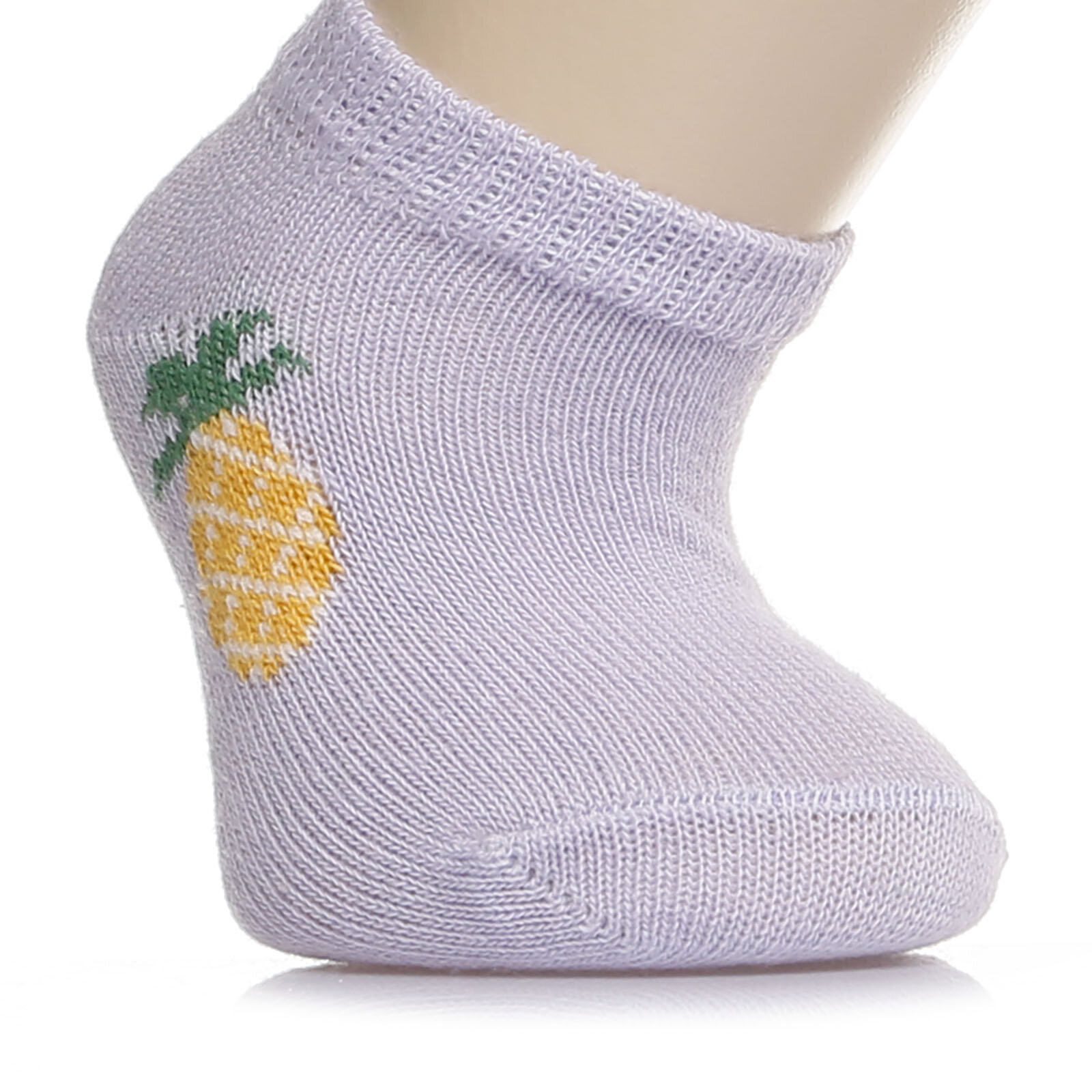 Meyve Baskılı  3lü Patik Çorap