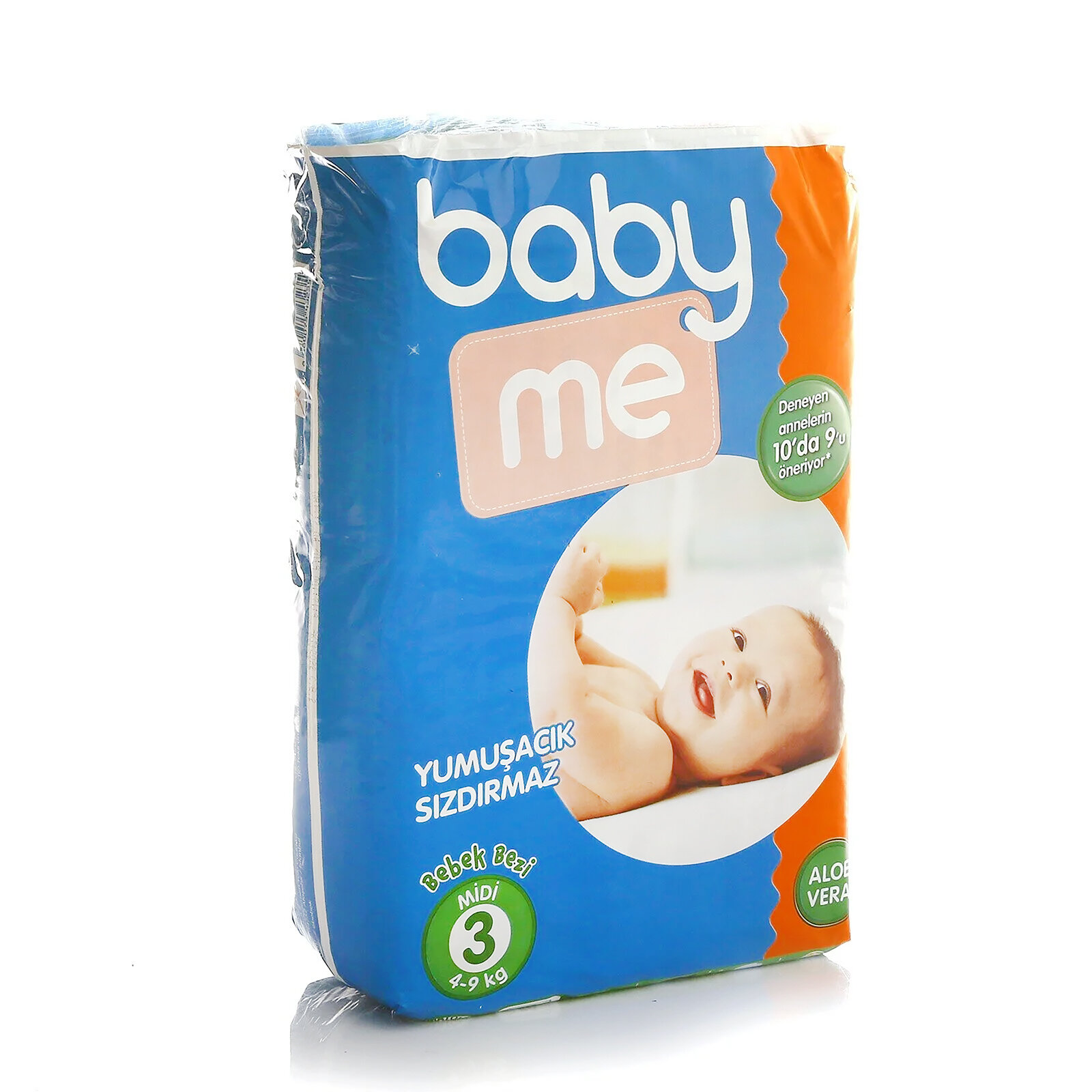 Aloe Vera Midi 3 Numara Bebek Bezi 4-9 kg 50 adet