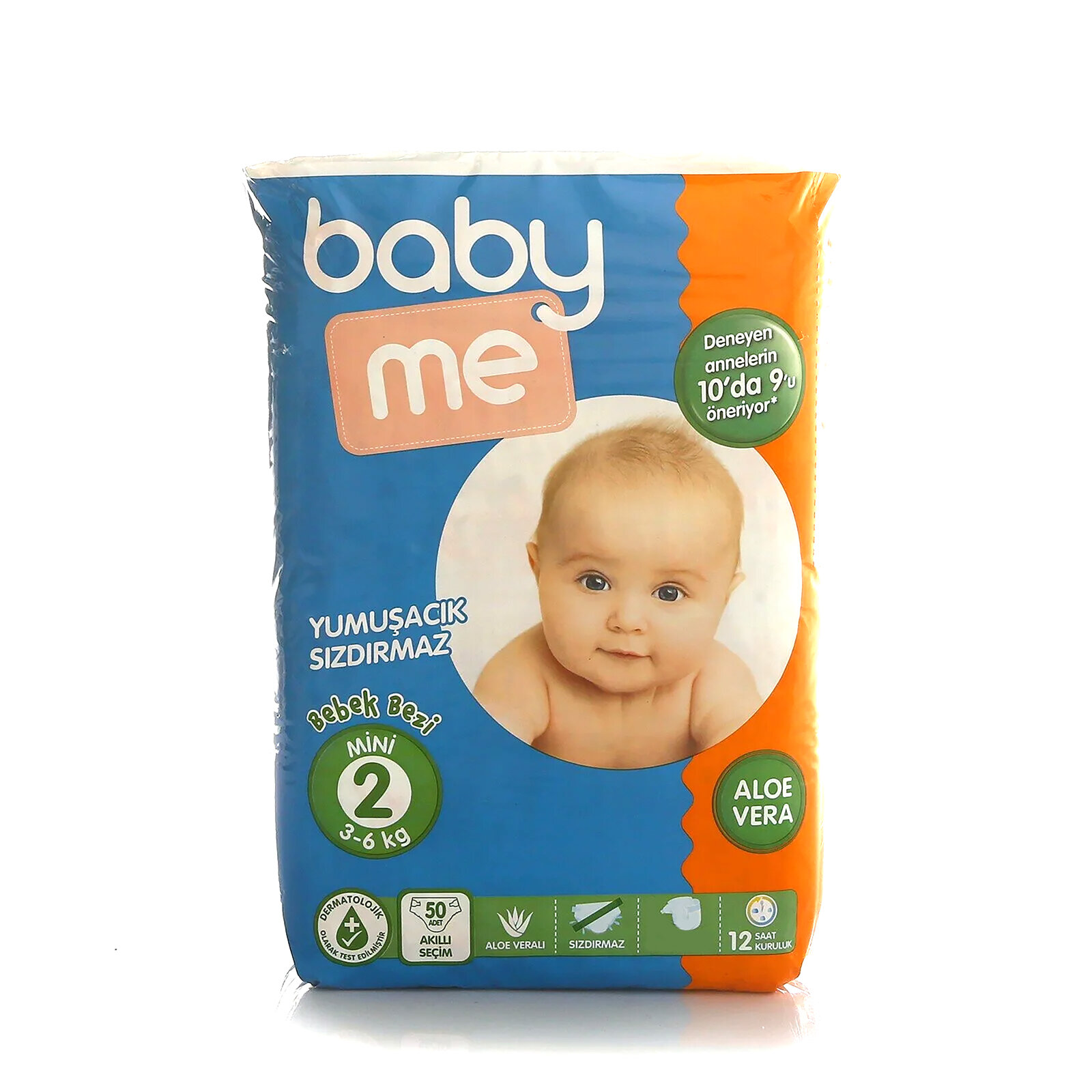 Aloe Vera Mini 2 Numara Bebek Bezi 3-6 kg 50 adet