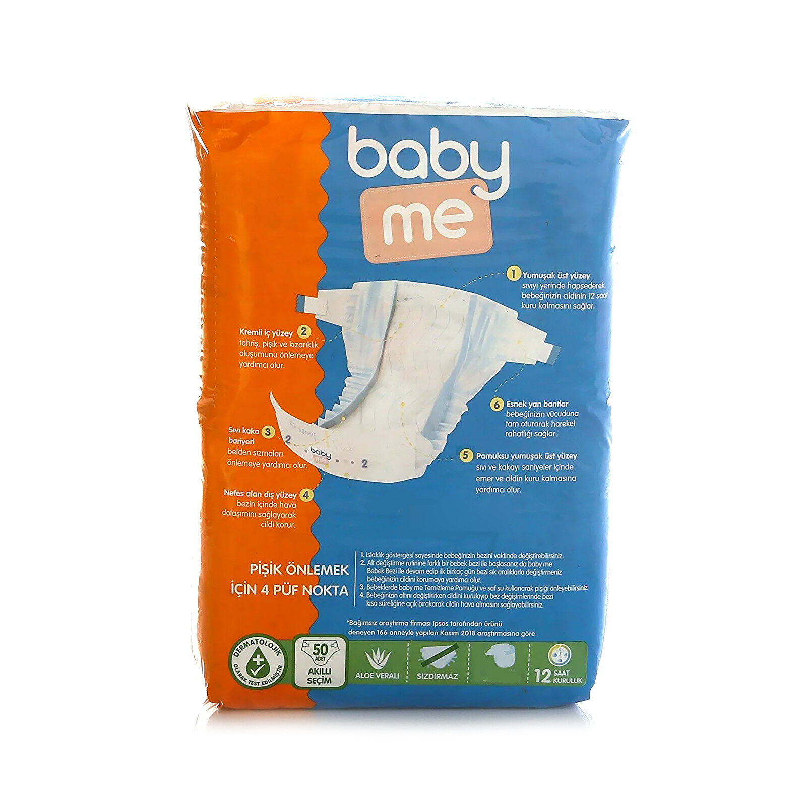 Aloe Vera Mini 2 Numara Bebek Bezi 3-6 kg 50 adet