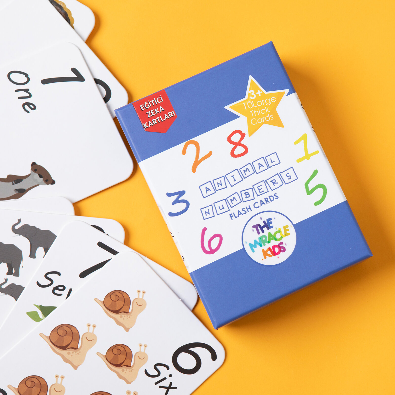 Animal Numbers Flash Cards