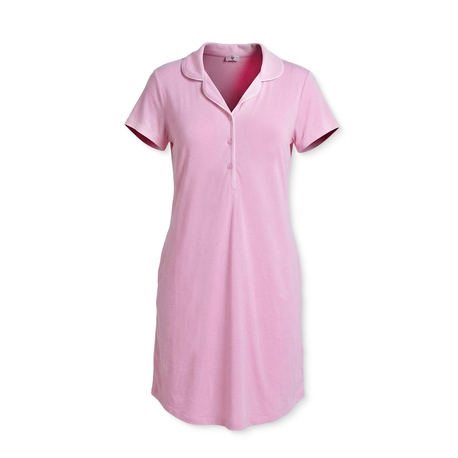 Anne Gecelik Gömlek Yaka Kısa Kol Patiksiz Paça