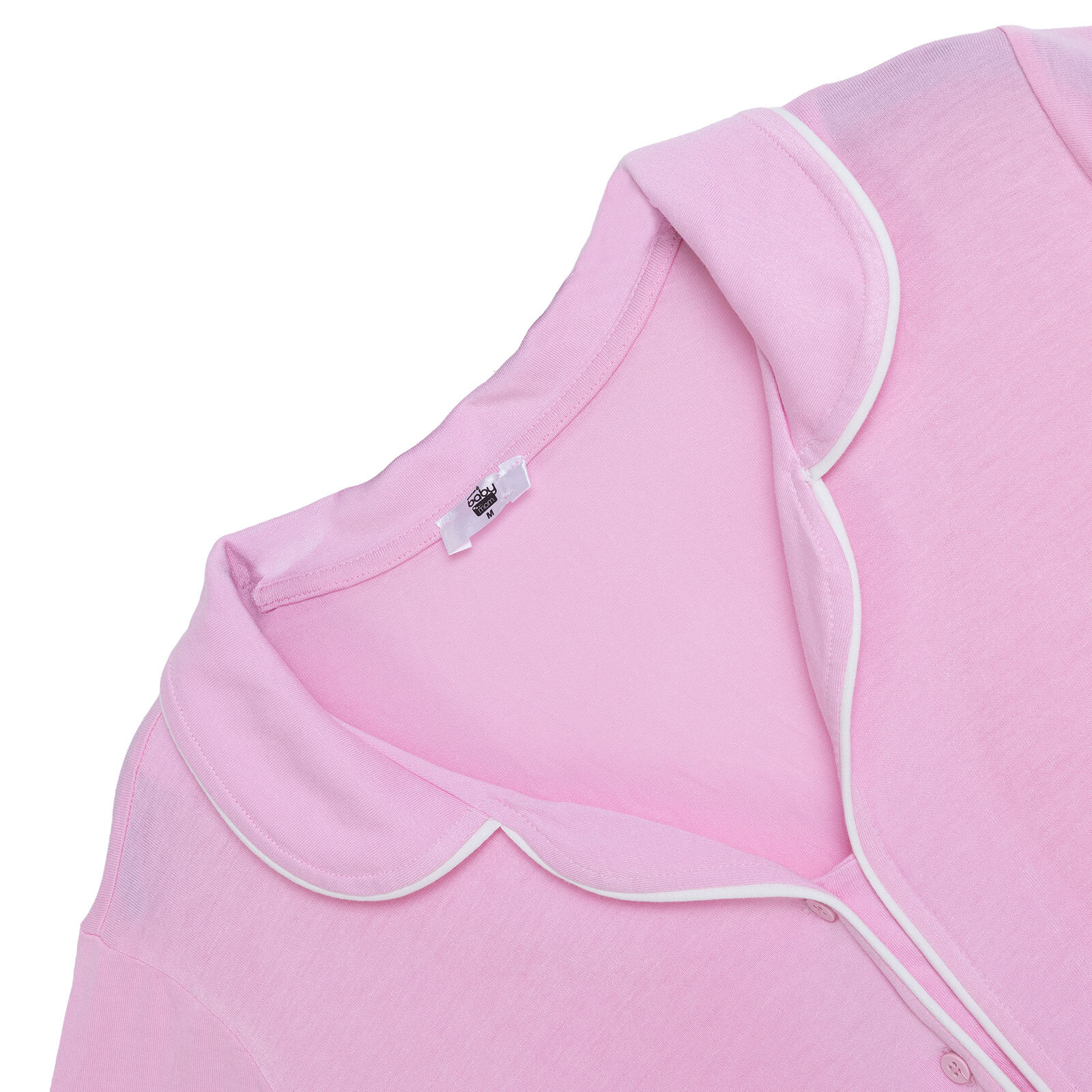 Anne Gecelik Gömlek Yaka Kısa Kol Patiksiz Paça