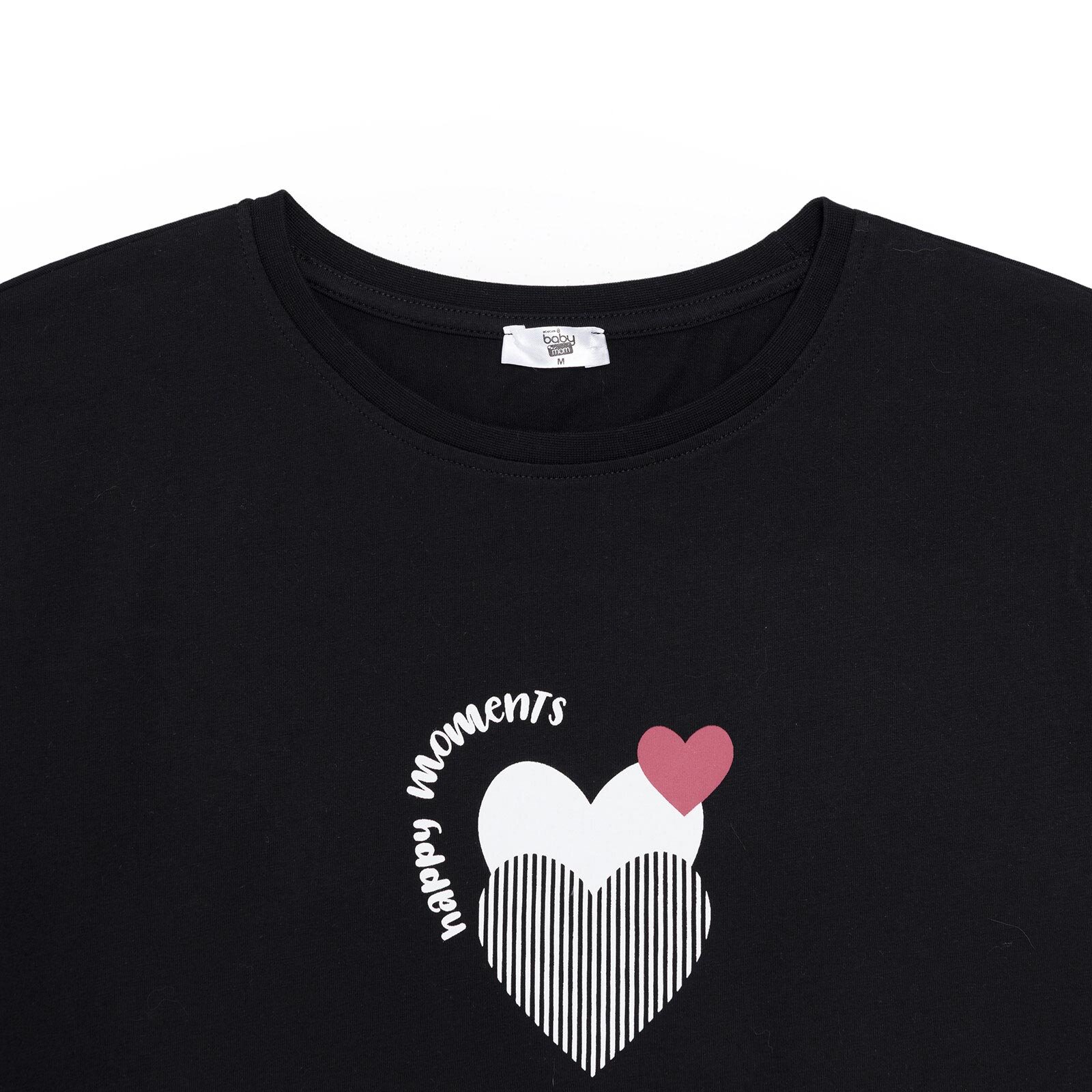 Anne Hamile Kısa Kol Tshirt Bisiklet Yaka Kısa Kol