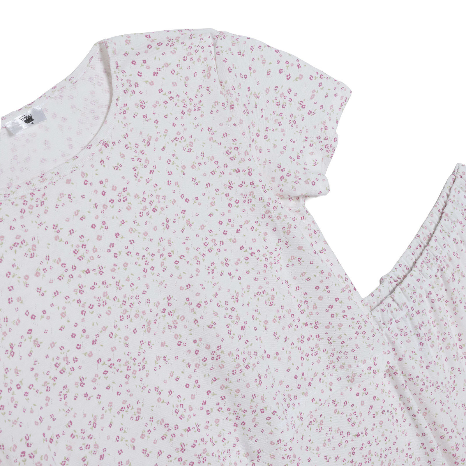 Anne Hamile Pijama Takımı Bisiklet Yaka Kısa Kol Patiksiz Paça