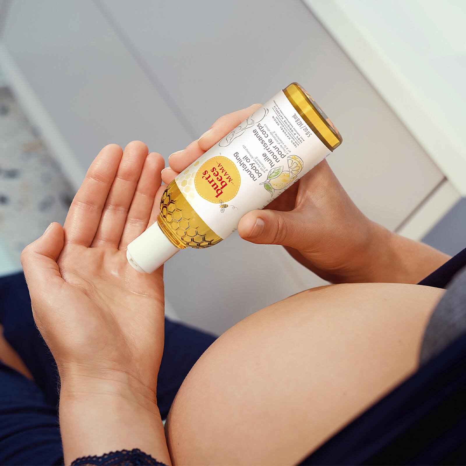 Annelere Özel Karın Bölgesi Çatlak Önleyici Bakım Yağı