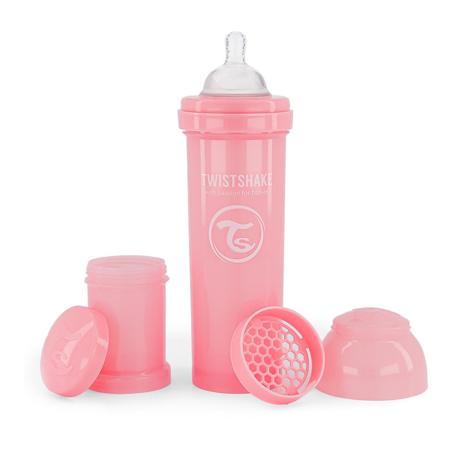 Anti-Kolik Biberon 330ml Pembe