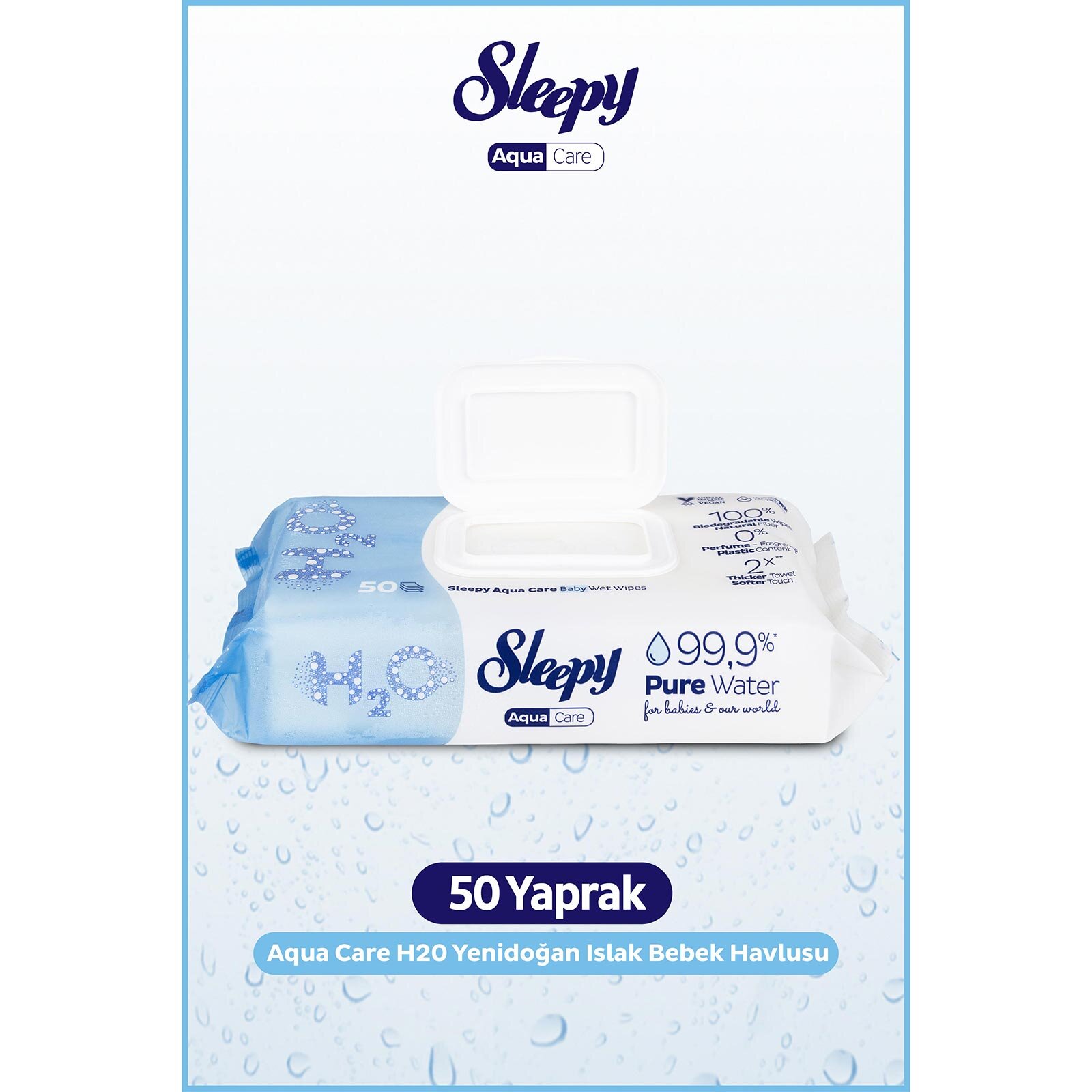 Aqua Care 50'li Islak Mendil