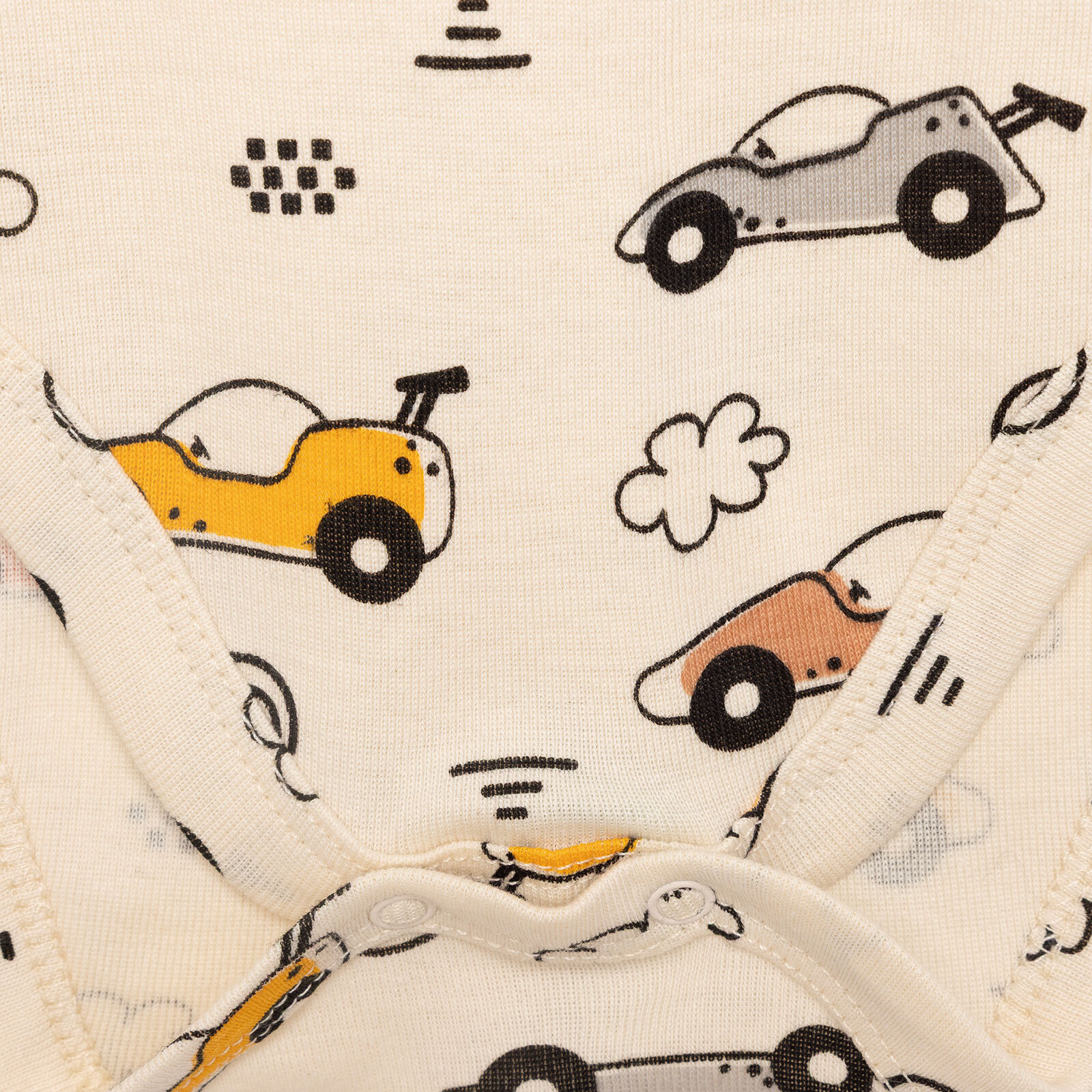 Araba Desenli Kısa Kol Body