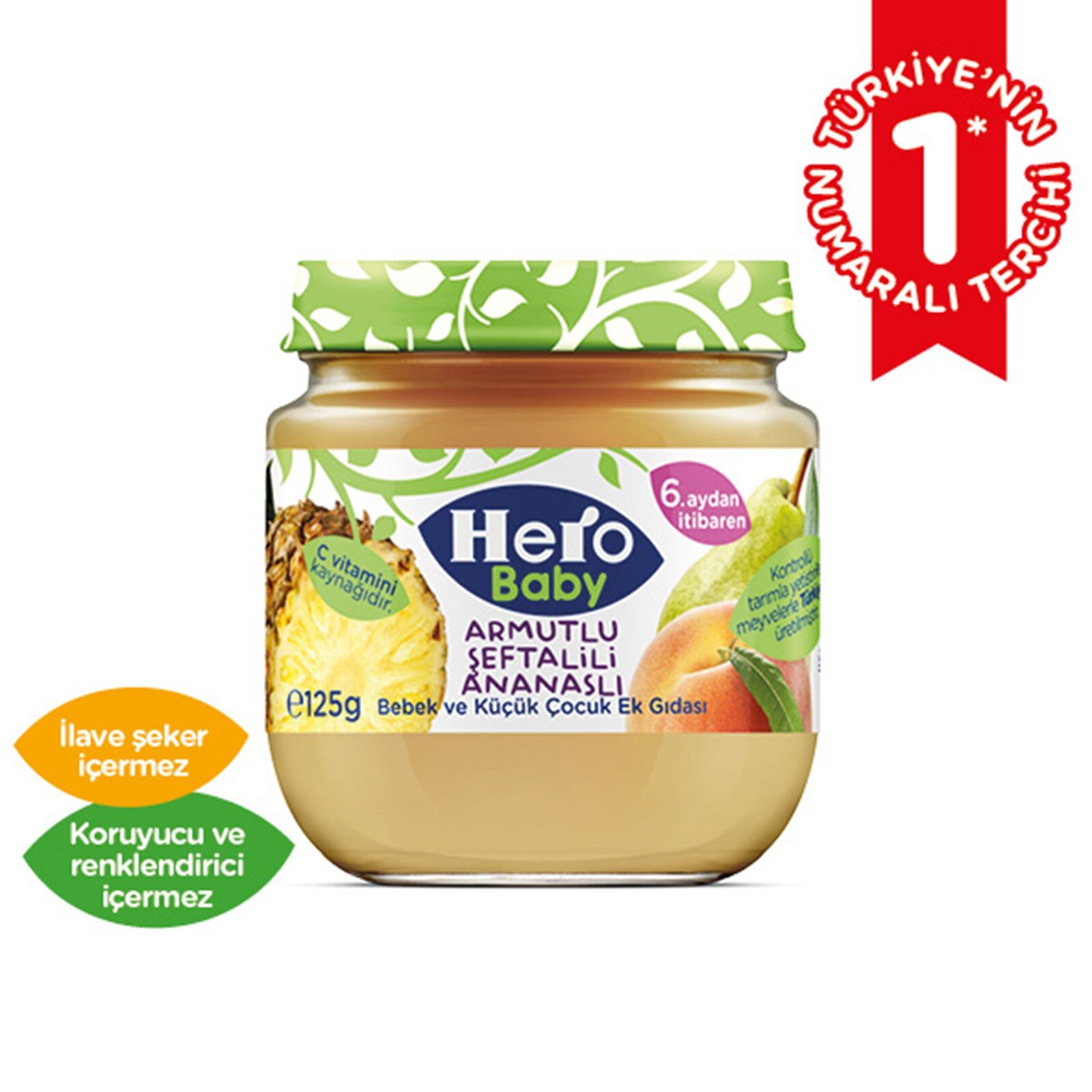 Armutlu Şeftalili Ananaslı 125 gr Armutlu Şeftalili Ananaslı 125 gr