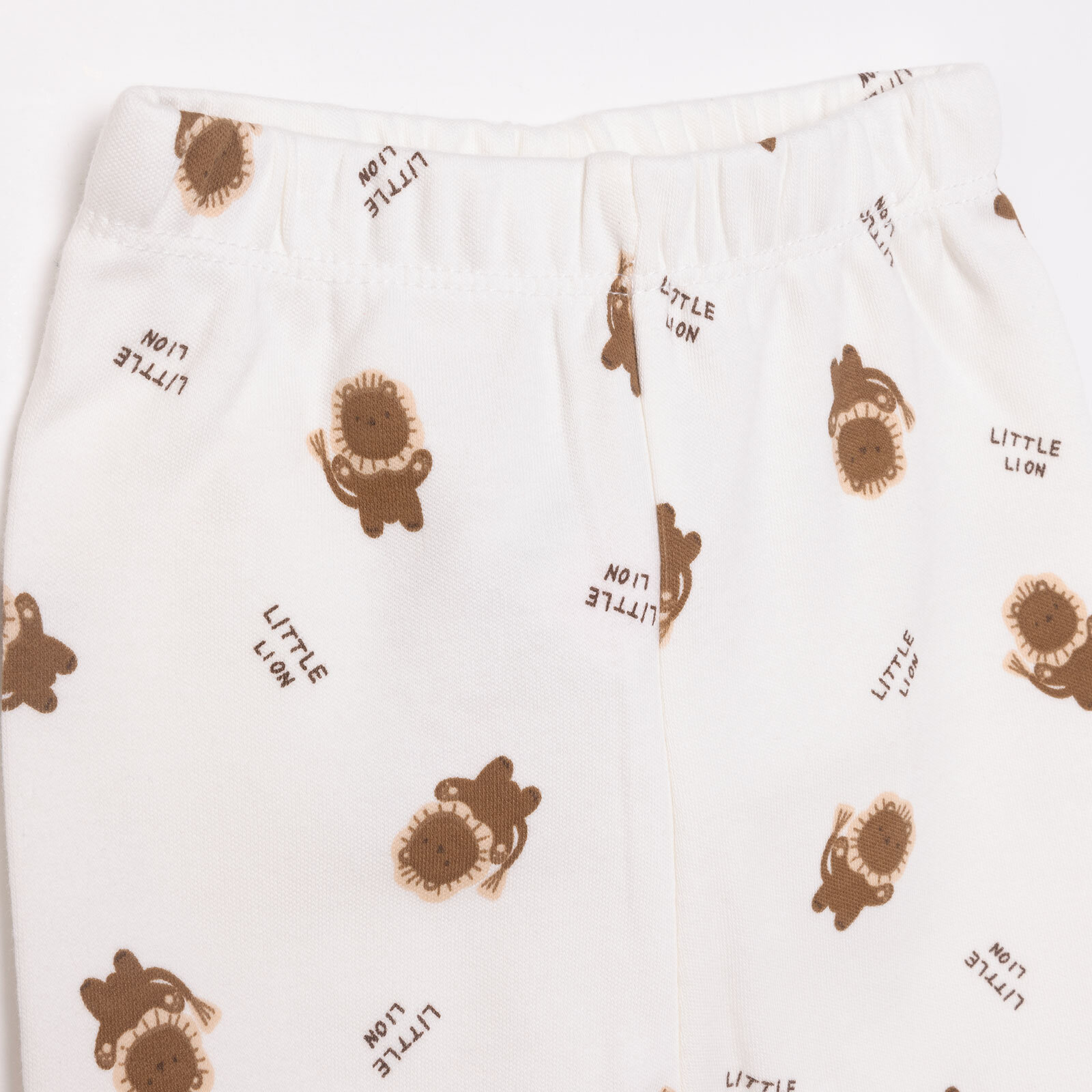 Aslan Baskılı Yenidoğan Kız Body-Patikli Alt-Şapka Kız Bebek