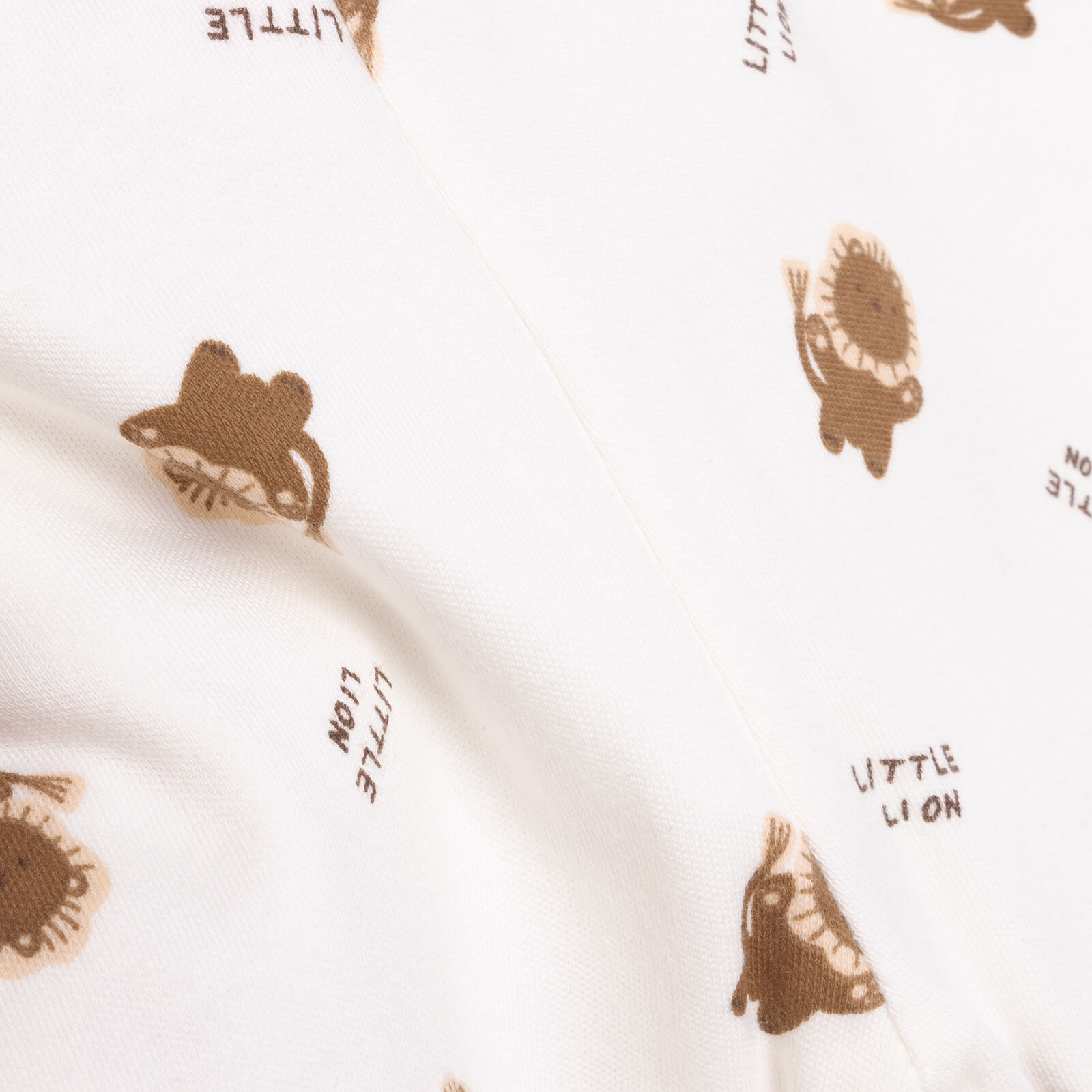 Aslan Baskılı Yenidoğan Kız Body-Patikli Alt-Şapka Kız Bebek