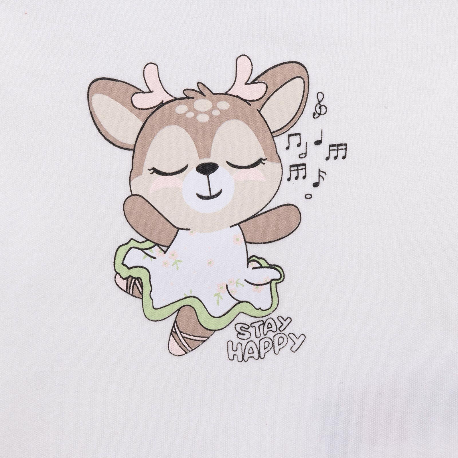 Ayı Baskılı Yenidoğan Kız Body-Patikli Alt Kız Bebek