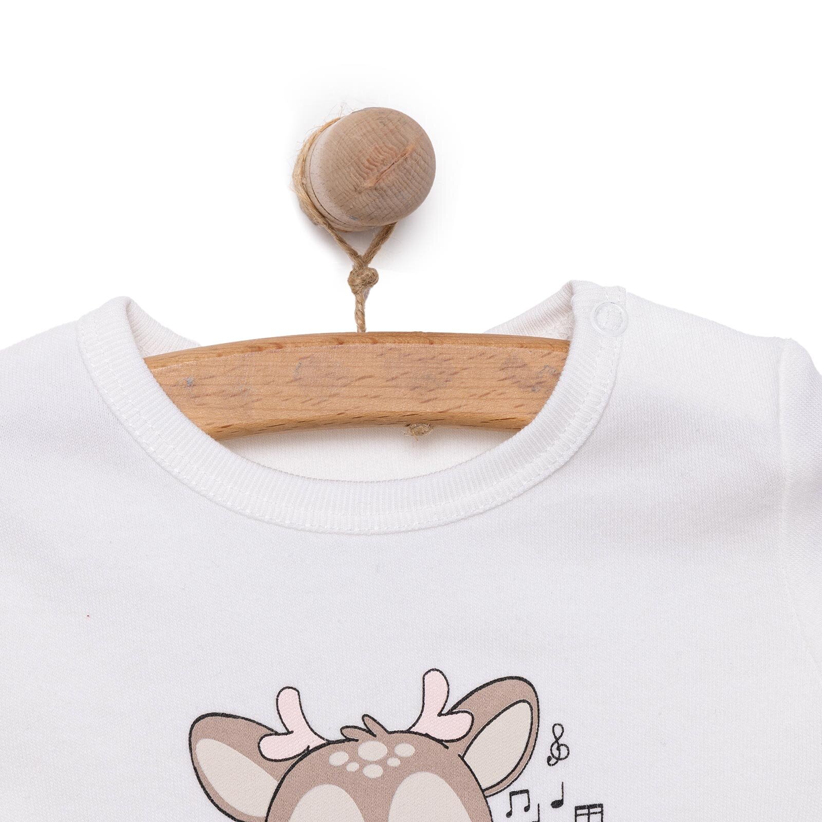 Ayı Baskılı Yenidoğan Kız Body-Patikli Alt Kız Bebek