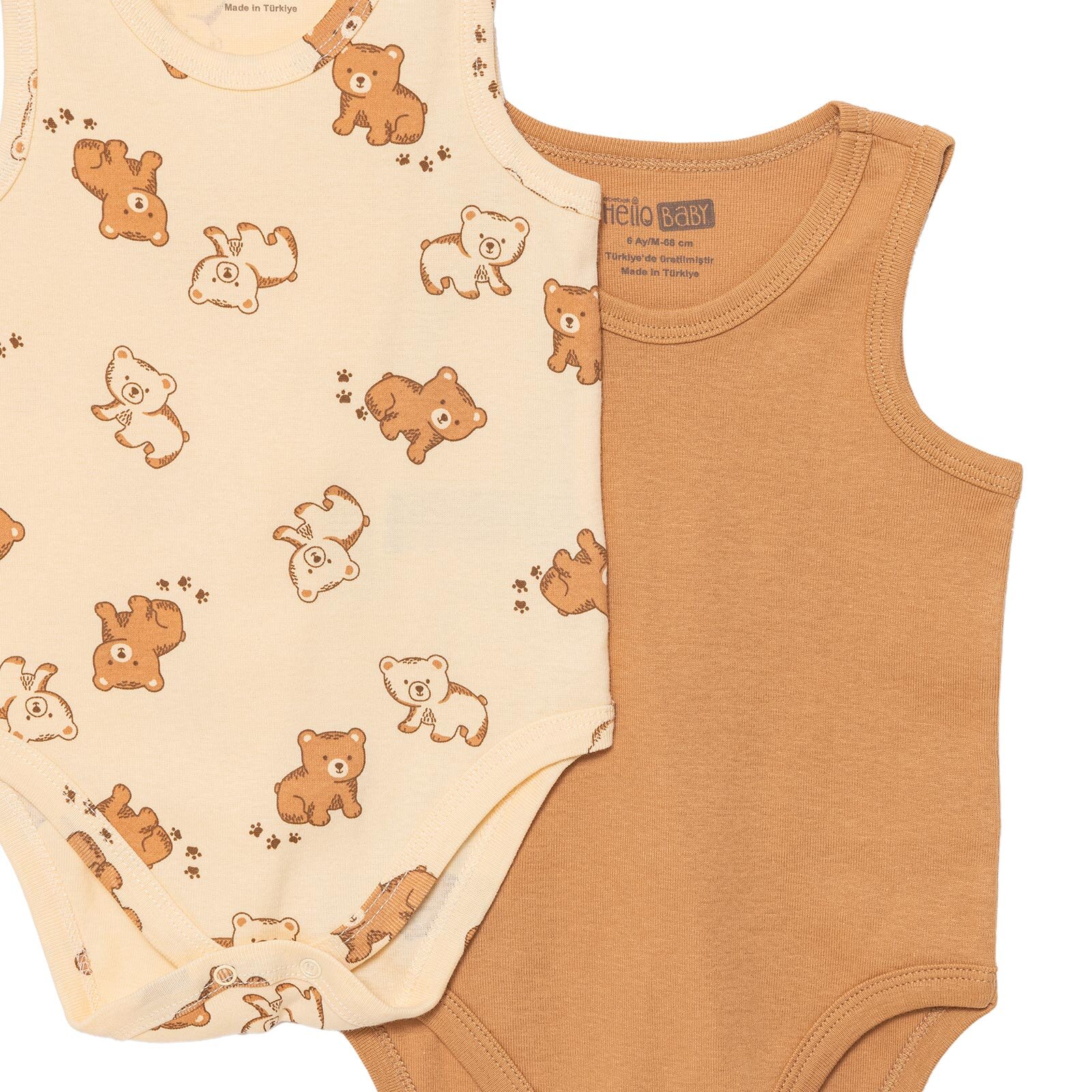 Ayı Desen 2'li Atlet Body