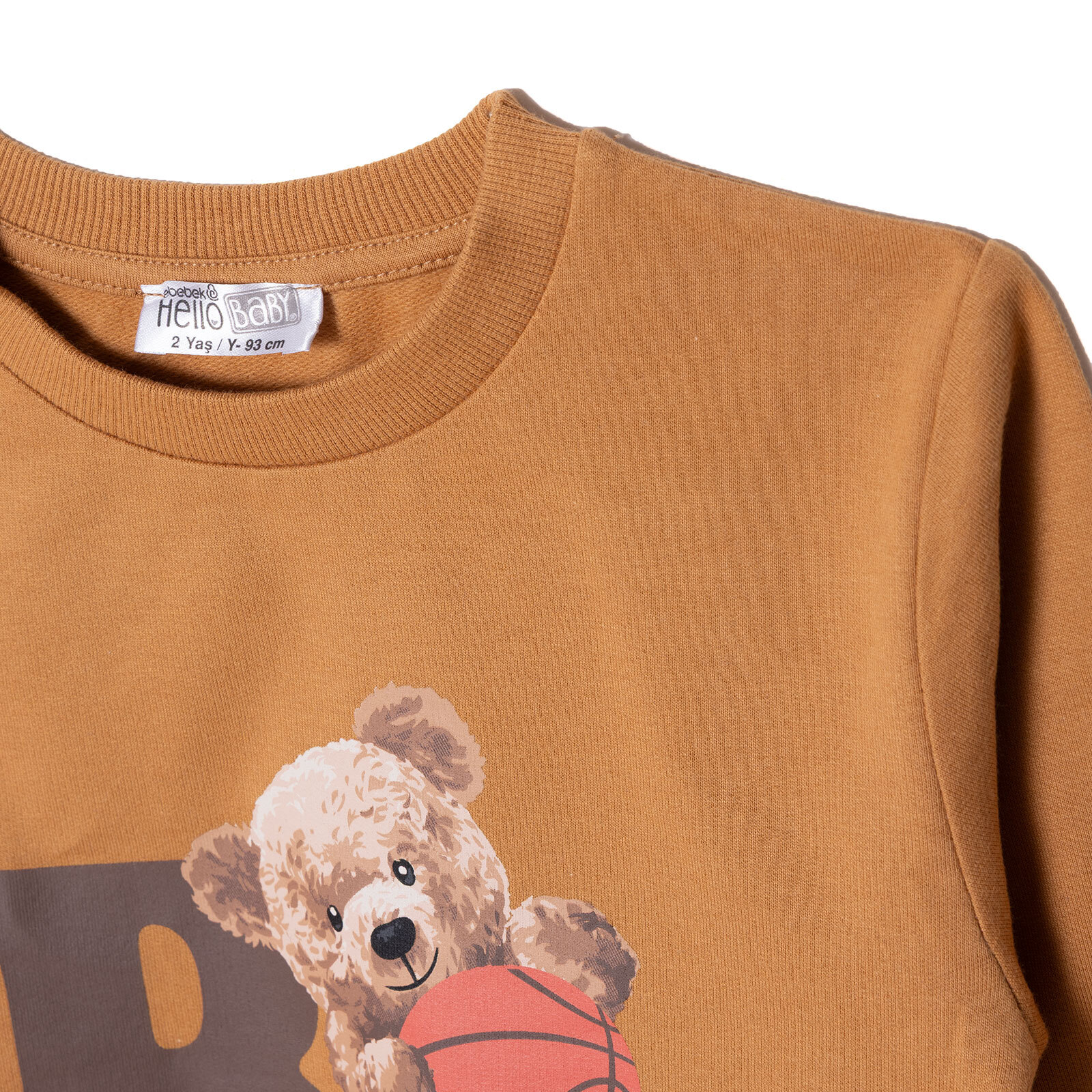 Ayıcık Baskılı Sweatshirt Erkek Bebek Ayıcık Baskılı Sweatshirt Erkek Bebek