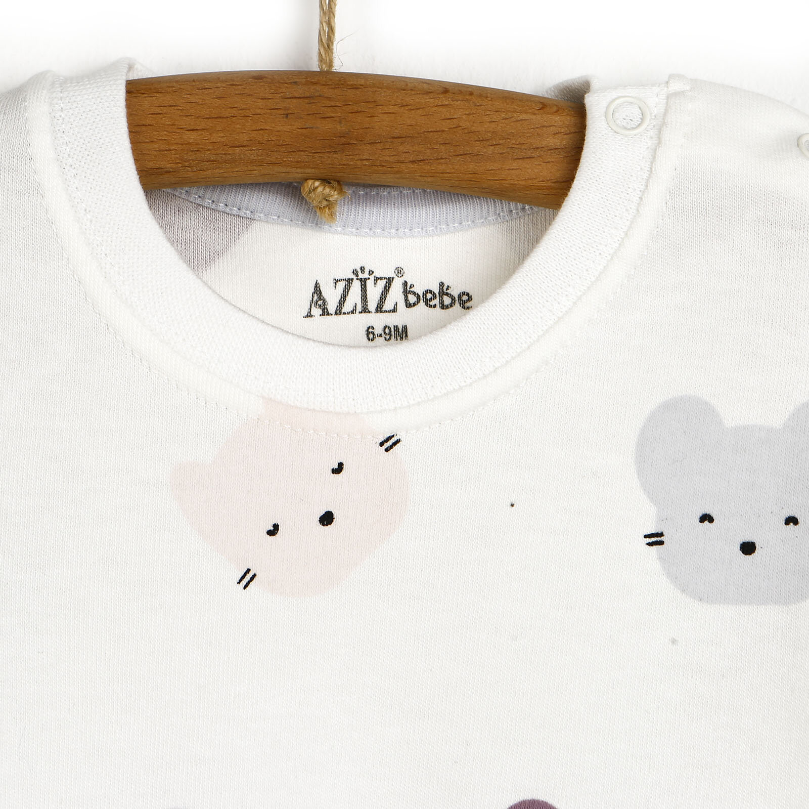 Basic Kız Bebek Cute Bear Sweatshirt-Tayt Kız Bebek