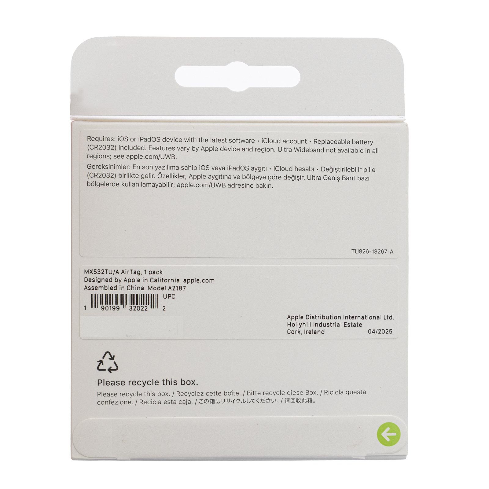 AirTag Tekli Paket AirTag Tekli Paket