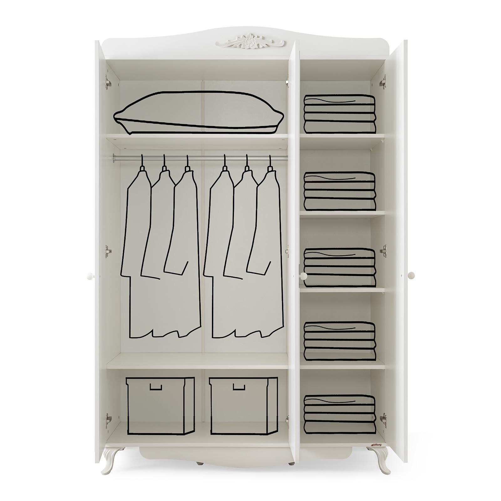 Jolie 3 Kapılı Dolap Jolie 3 Kapılı Dolap