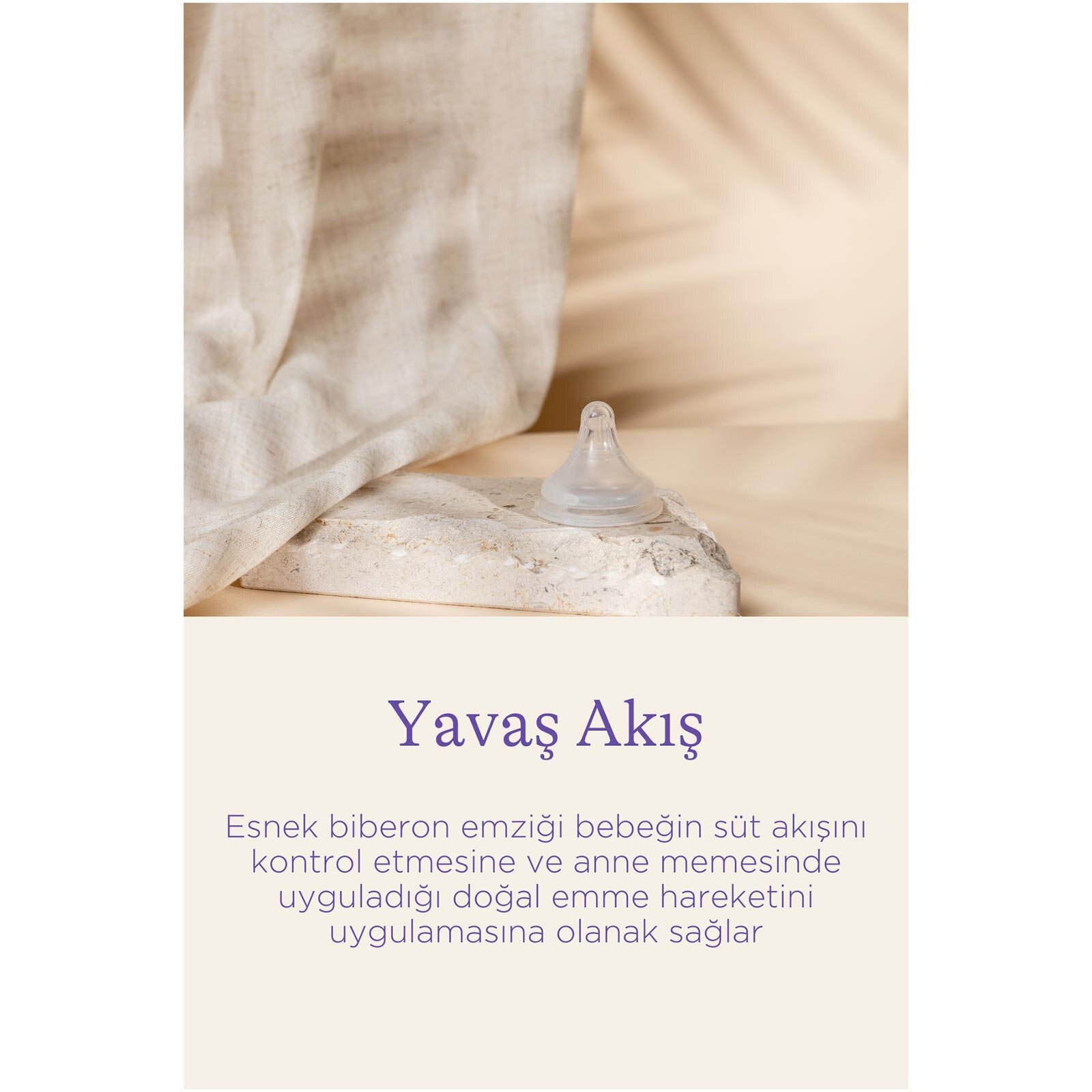 Natural Wave Biberon Emziği Yavaş Akışlı