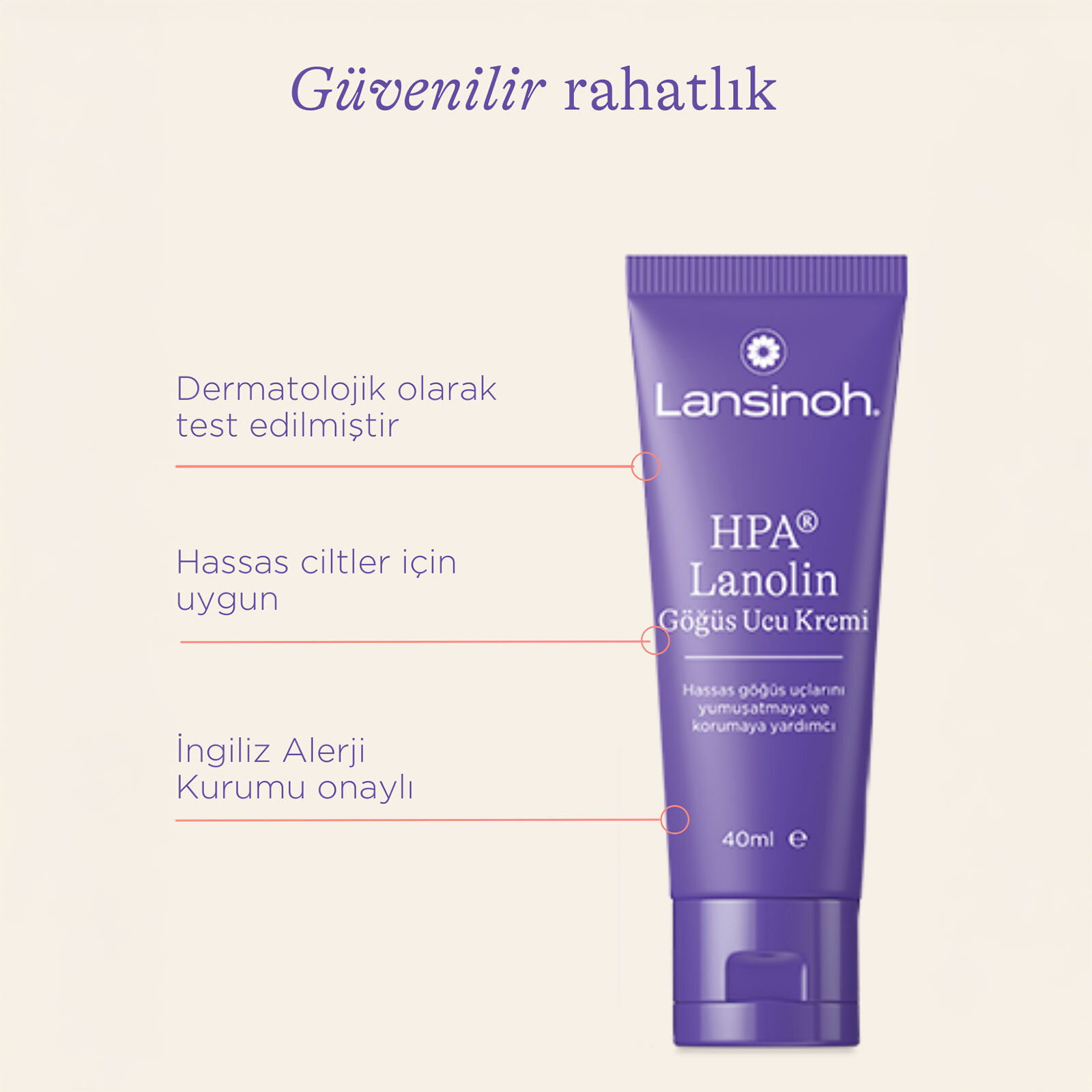 Lanolin Anne Göğüs Ucu Kremi 40 ml