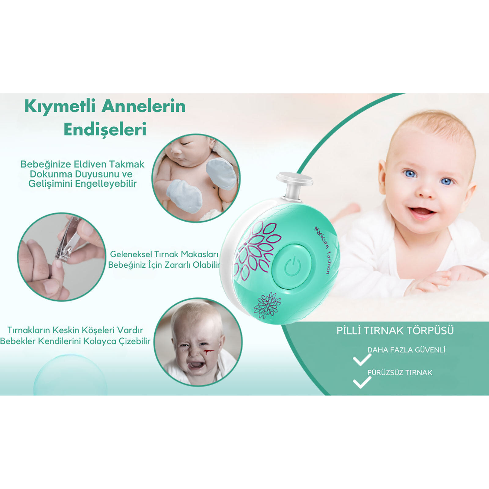 Elektrikli Bebek Tırnak Törpüsü