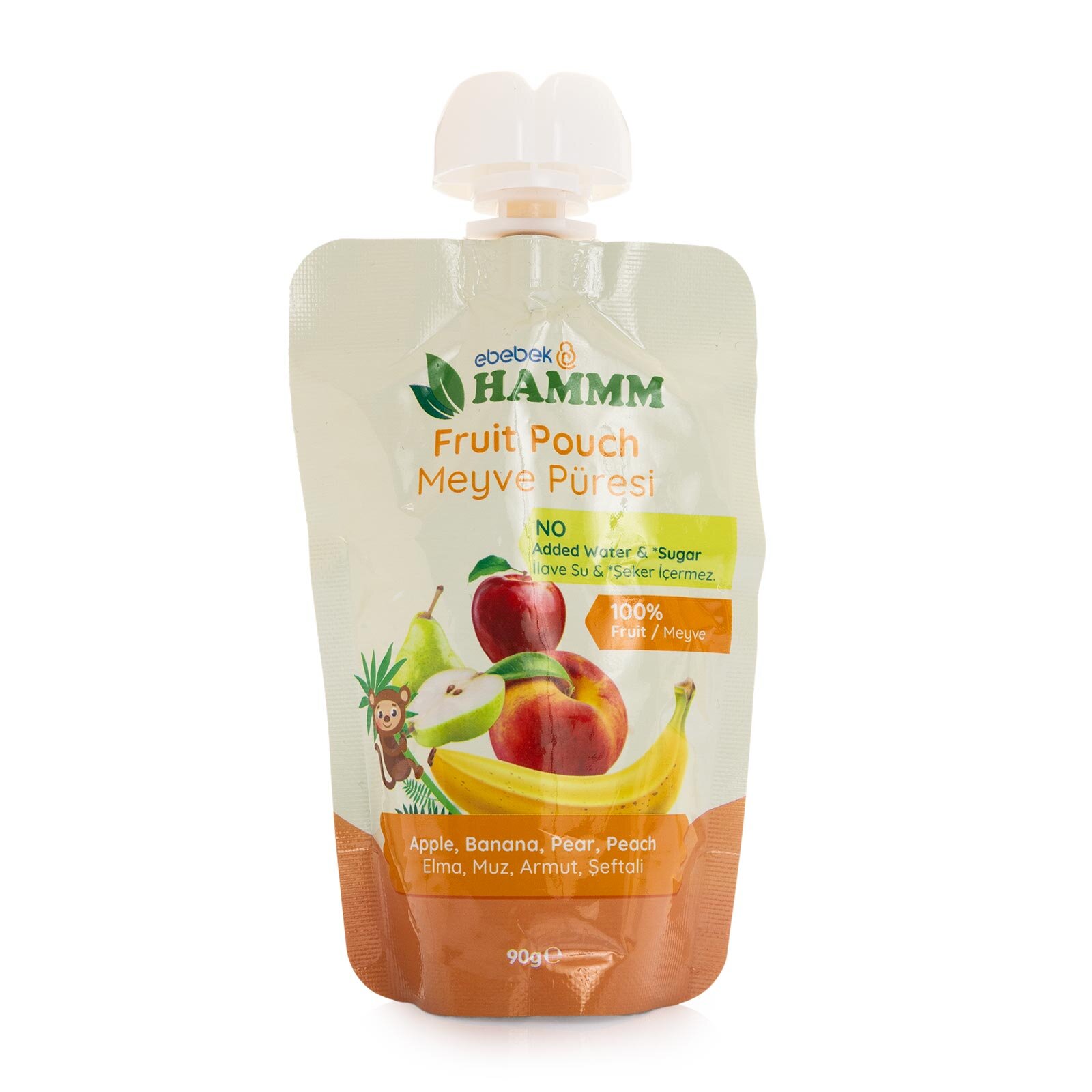 Şeftali Armut Elma Muz Meyve Püresi 90 gr