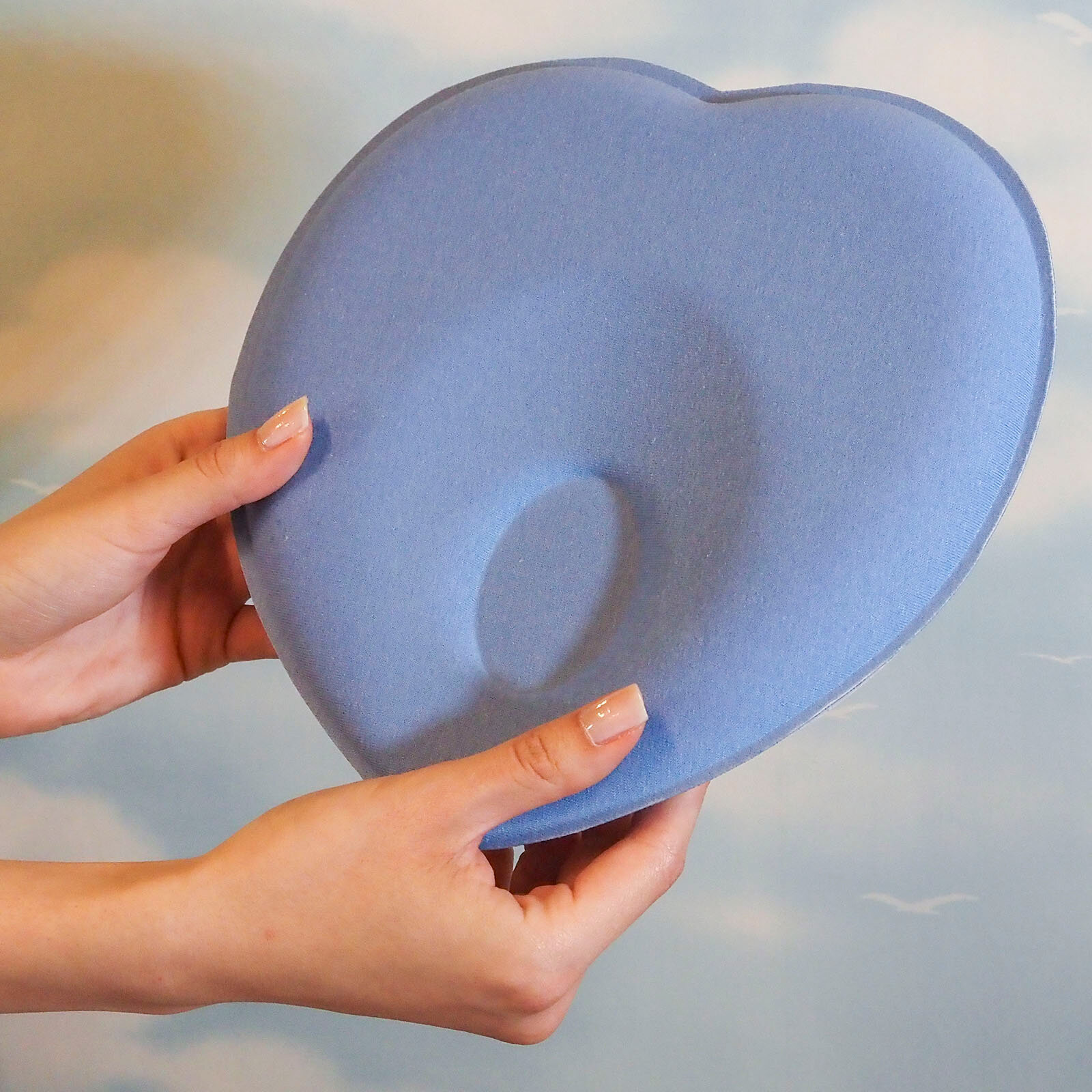 Bebek Düz Kafa Yastığı Mavi Bebek Düz Kafa Yastığı Mavi