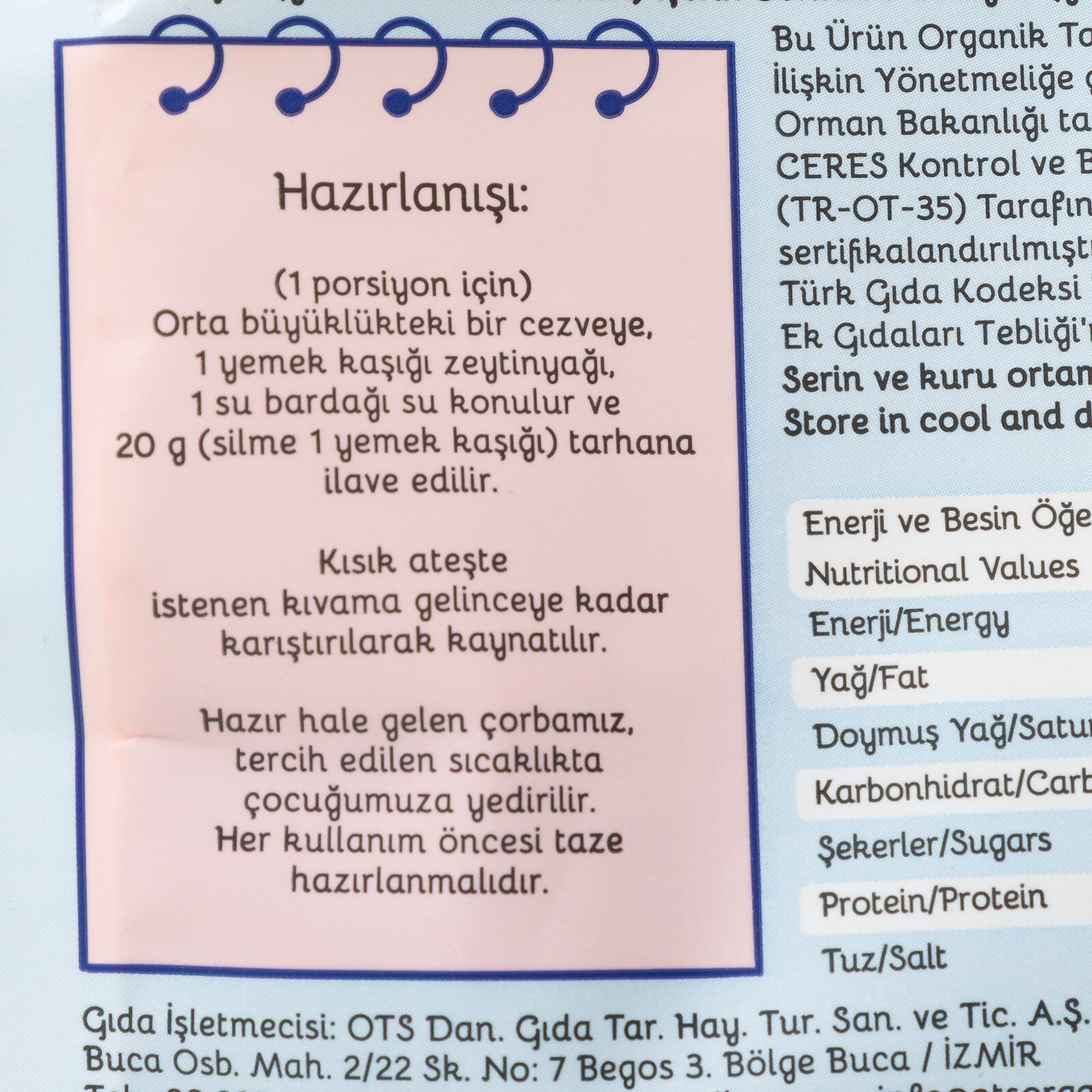 Bebek Tarhanası 500 gr