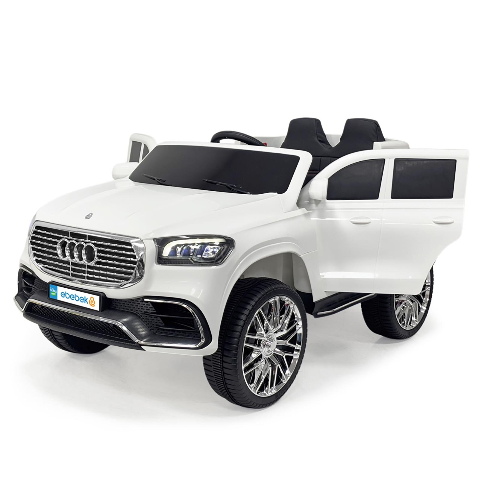 Big Rover Kumandalı Akülü Araba -Beyaz Gt 12v