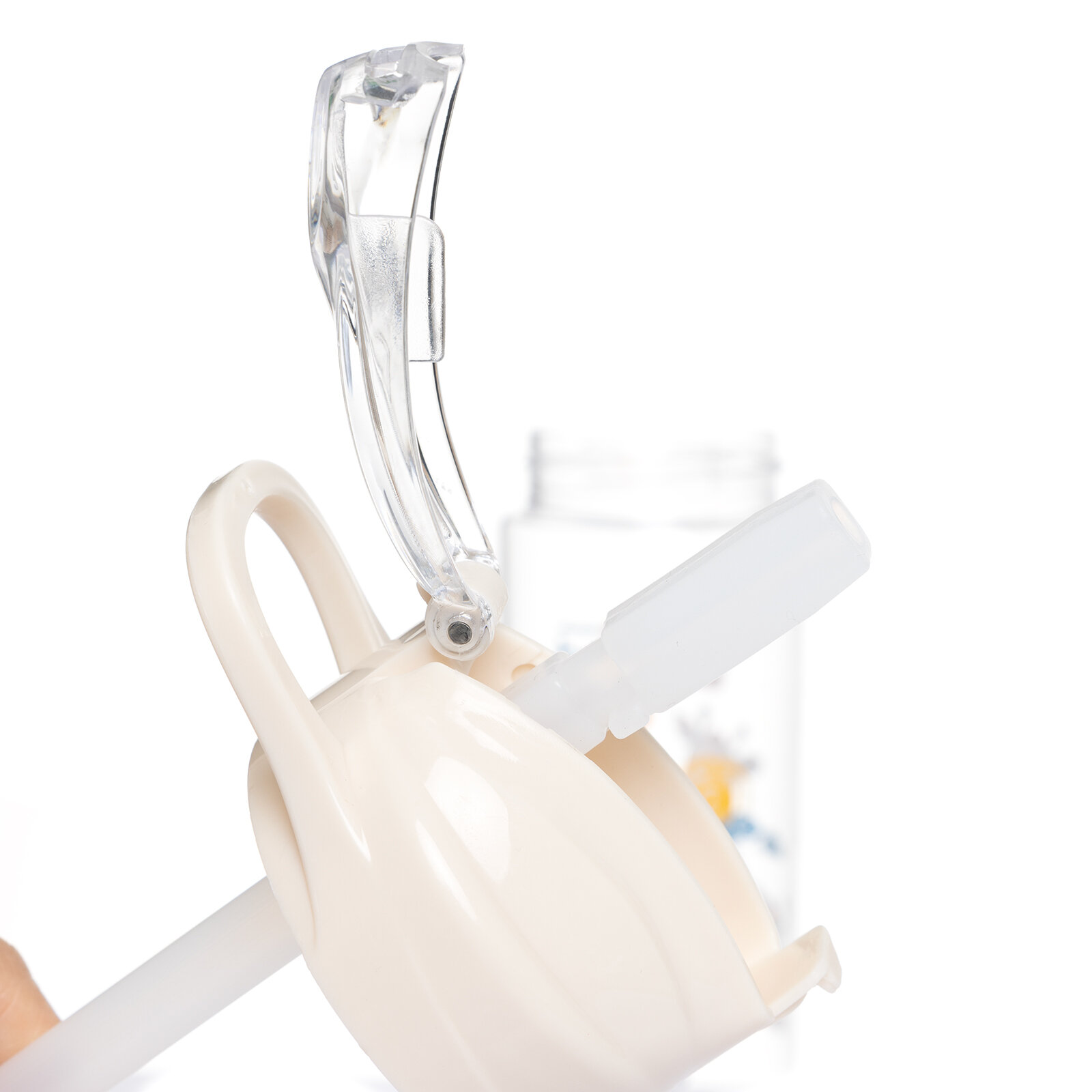 Desenli Pipetli Tritan Bebek Su Matarası 500 ml