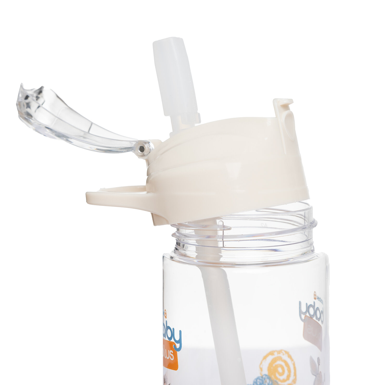 Desenli Pipetli Tritan Bebek Su Matarası 500 ml