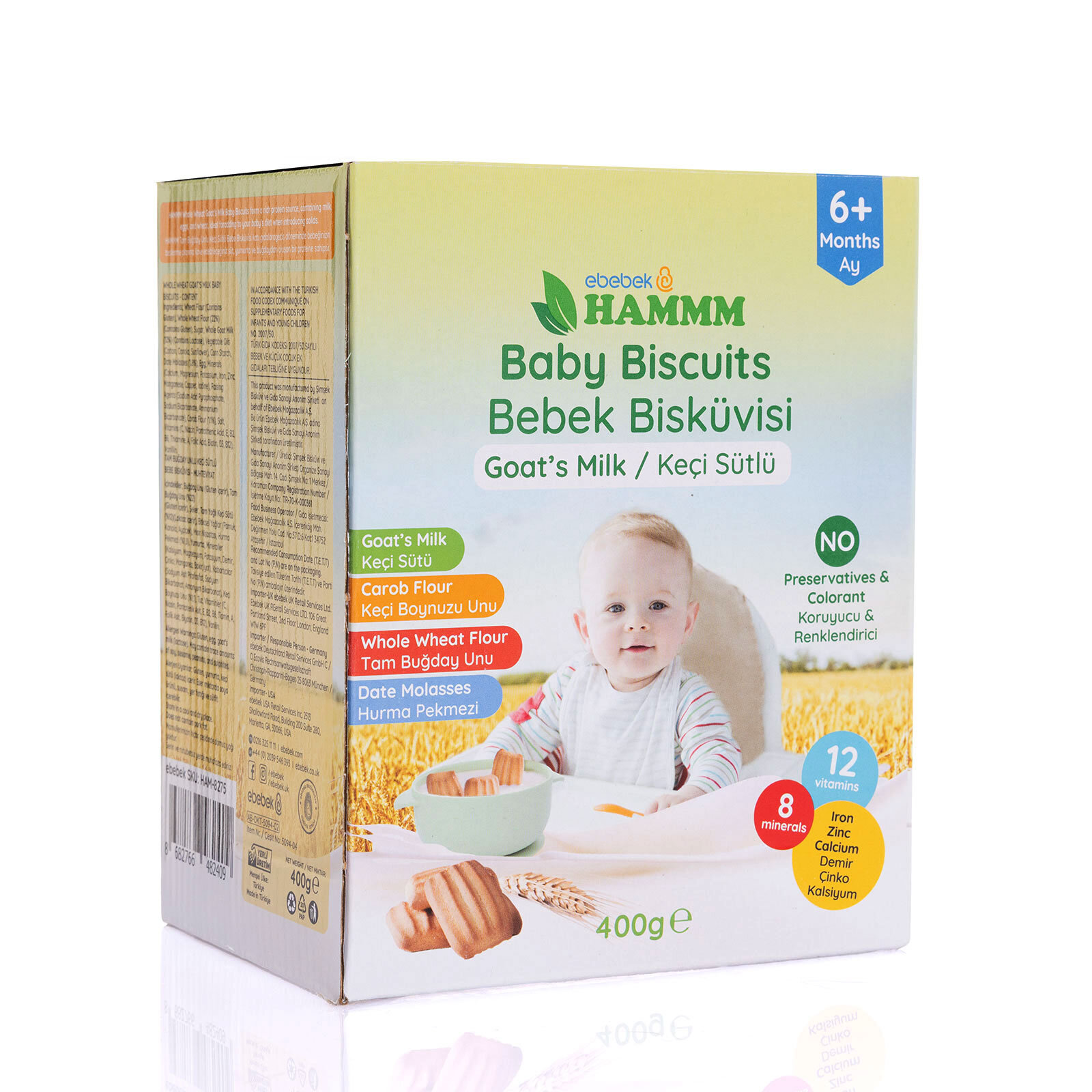 Keçi Sütlü Bebek Bisküvisi 400 gr