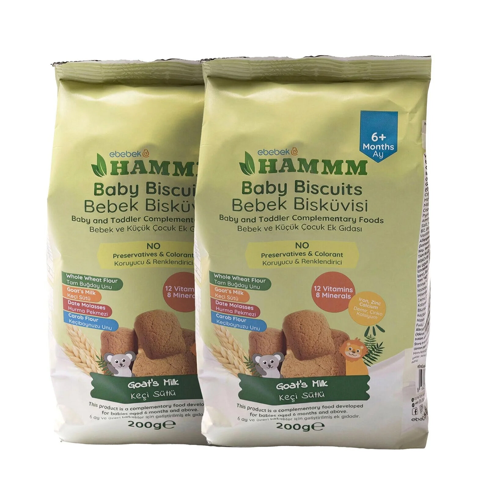 Keçi Sütlü Bebek Bisküvisi 400 gr