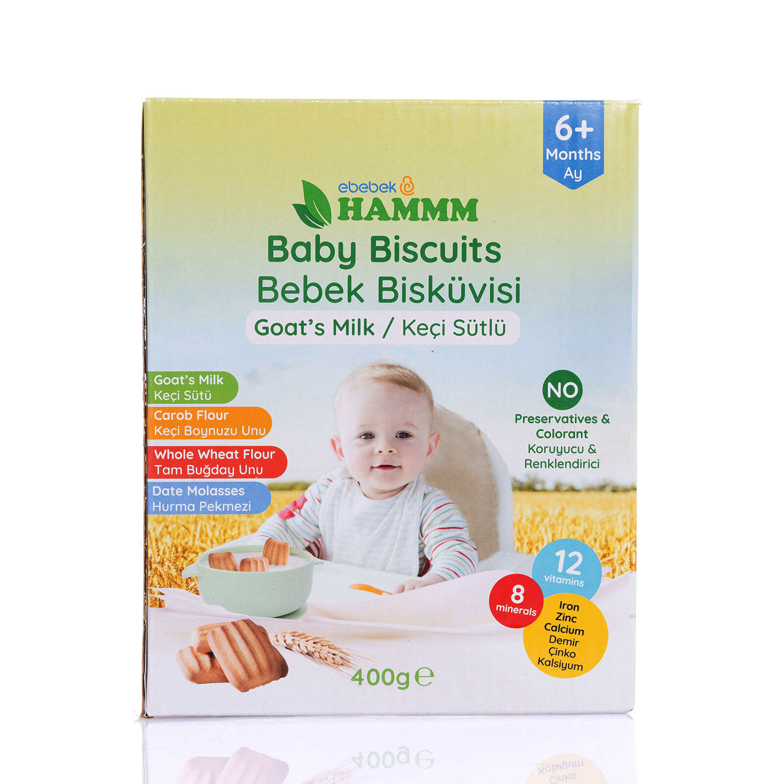 Keçi Sütlü Bebek Bisküvisi 400 gr