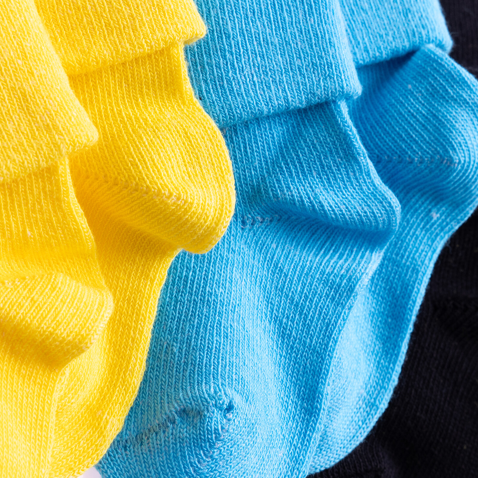 Albio Düz 3lü Kıvrık Çorap Erkek Bebek