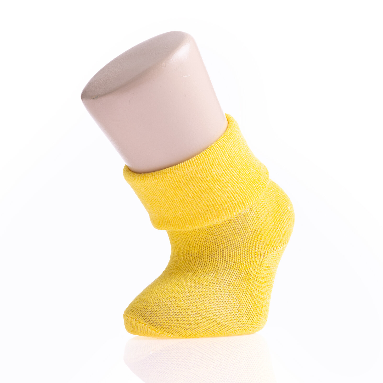 Albio Düz 3lü Kıvrık Çorap Erkek Bebek