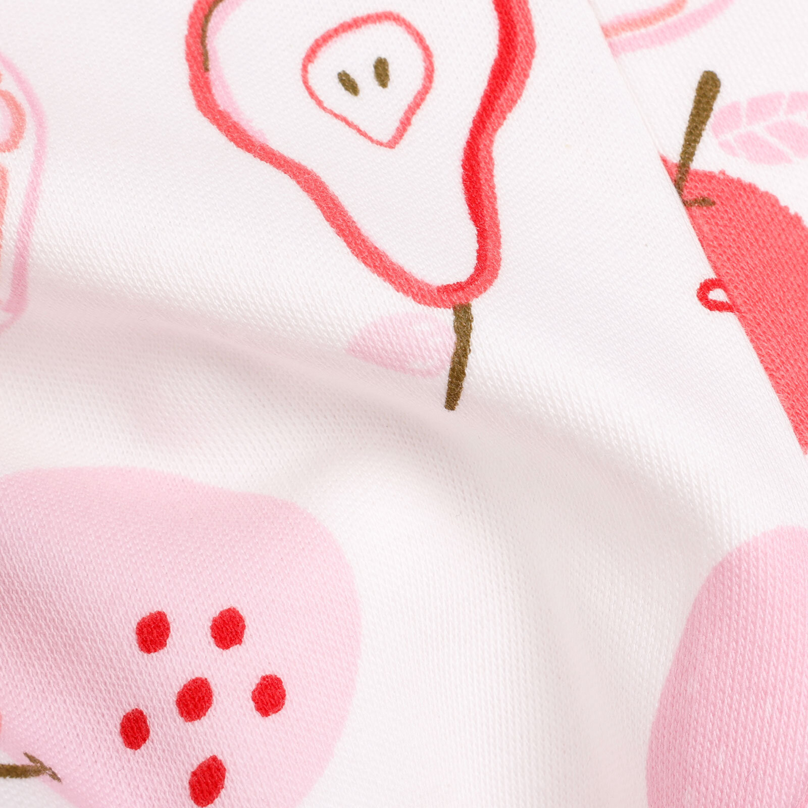 Yenidoğan Geniş Bel  Meyve Desenli 2li Patikli Alt Kız Bebek