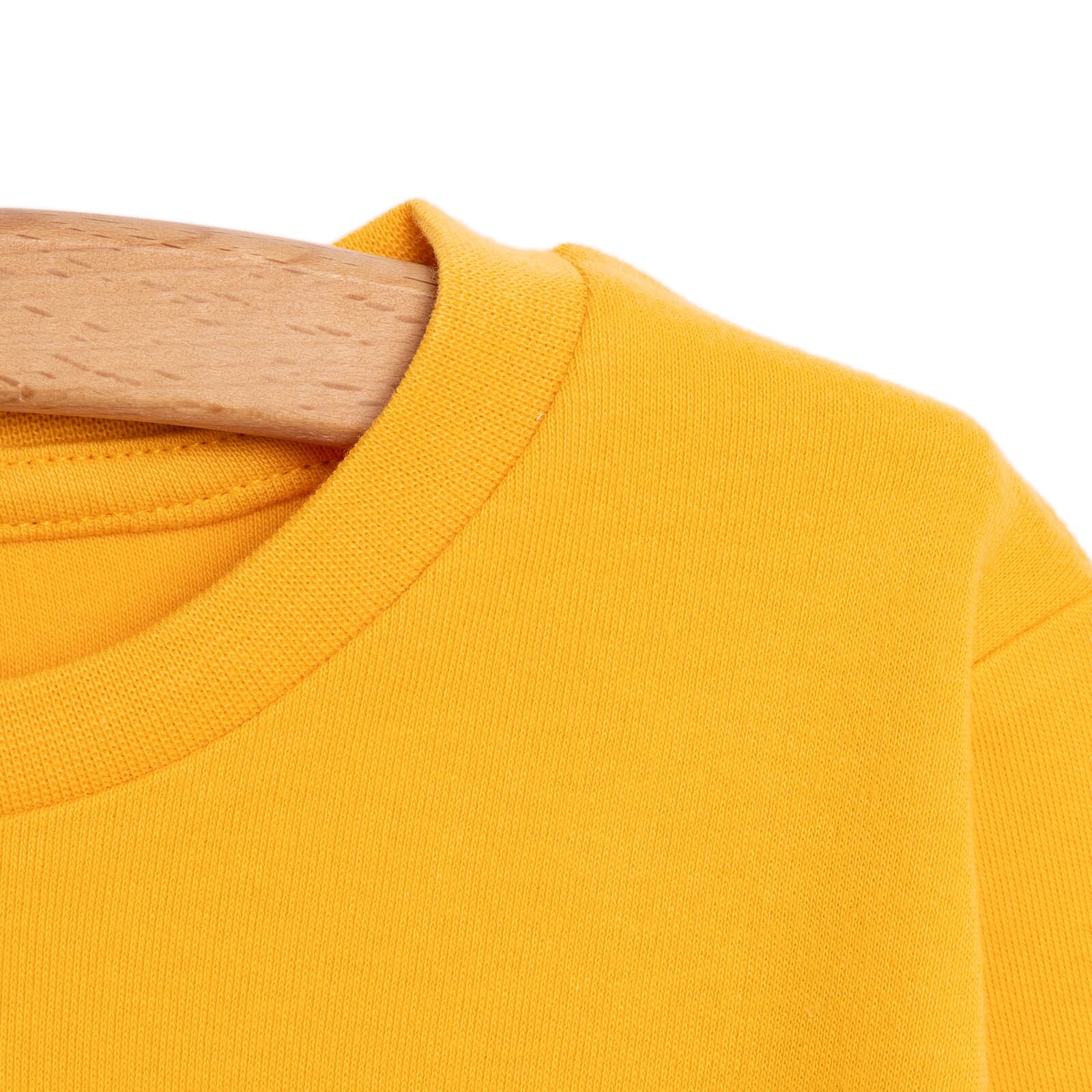 Unisex Tişört İnterlok Çıtçıtlı Bisiklet Yaka Uzun Kol