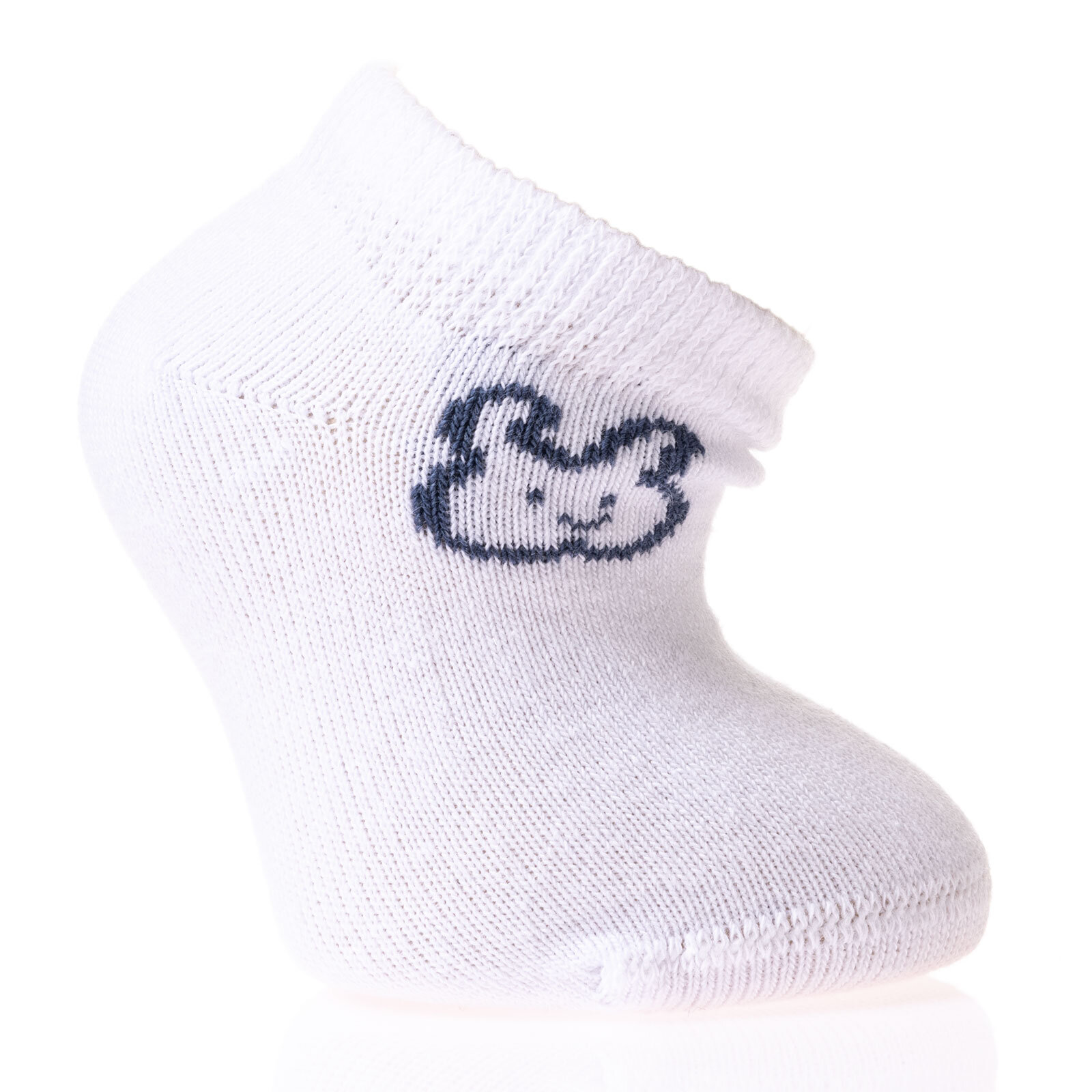 Tavşan Desenli Erkek 3'lü Bilek Çorap Erkek Bebek