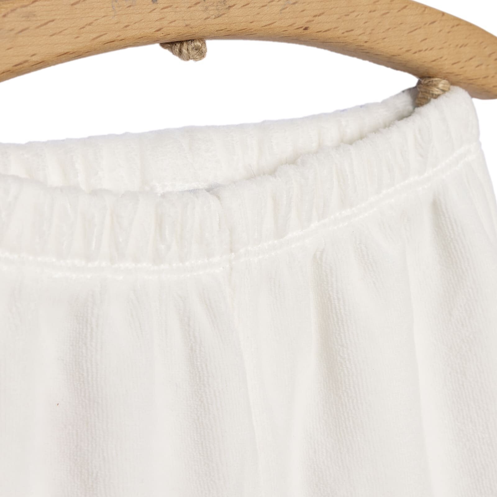 Kız Bebek Eşofman Alt Fitilli Kadife Örme Kumaş Lastikli Paça