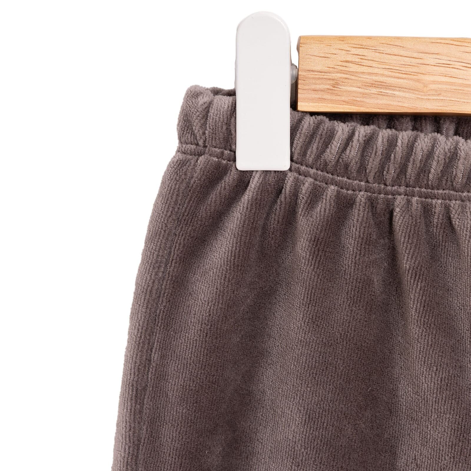 Erkek Bebek Eşofman Alt Fitilli Kadife Örme Lastikli Paça