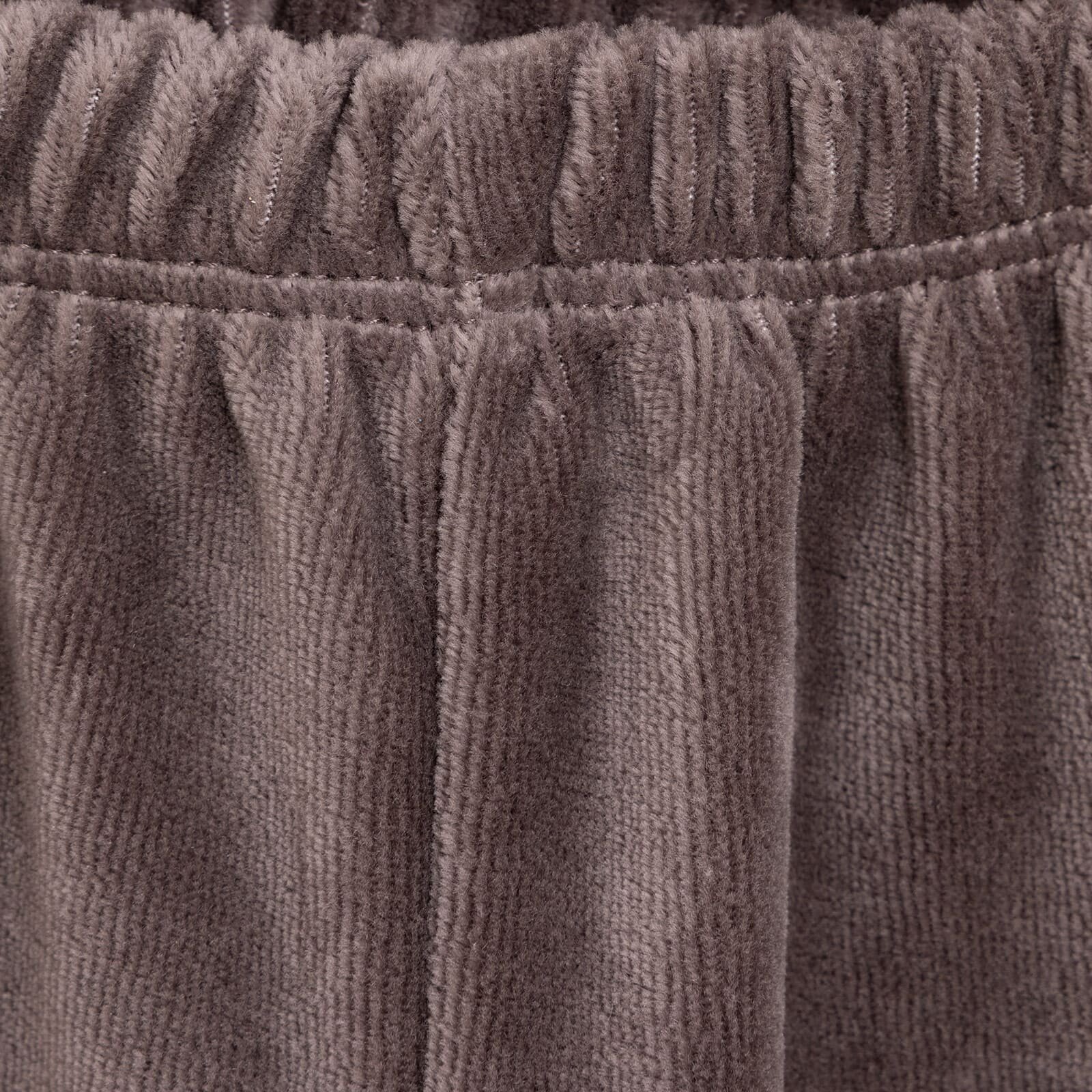 Erkek Bebek Eşofman Alt Fitilli Kadife Örme Lastikli Paça