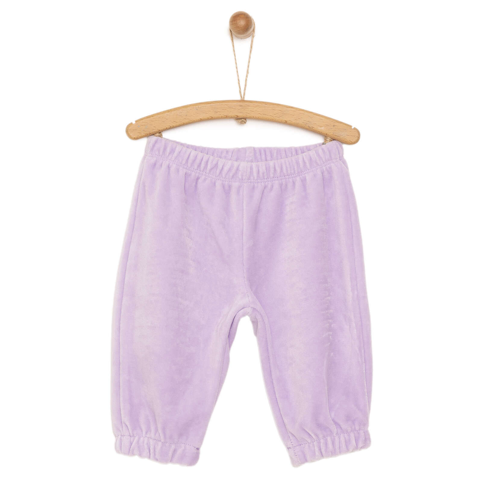 Kız Bebek Eşofman Alt Fitilli Kadife Örme Kumaş Lastikli Paça