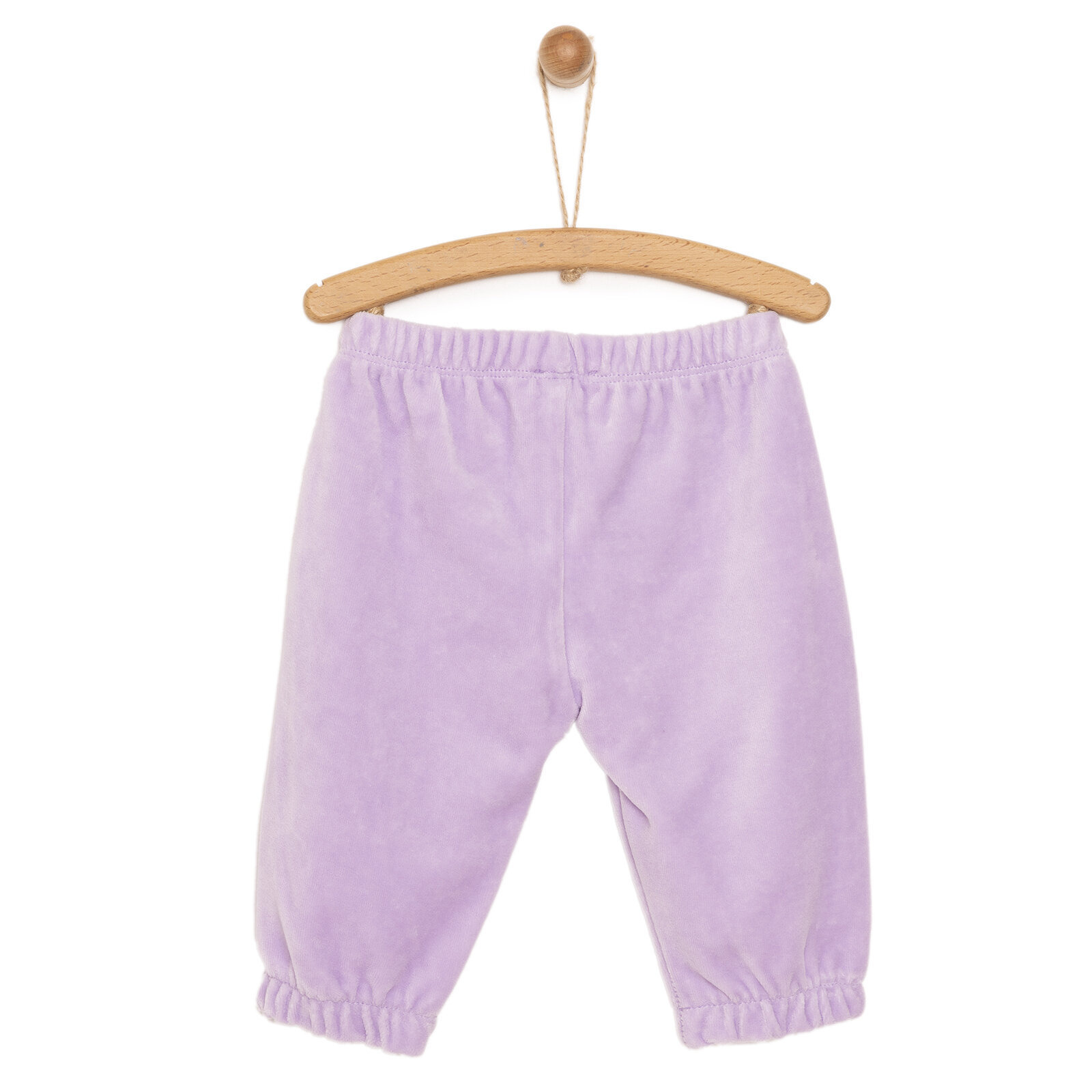 Kız Bebek Eşofman Alt Fitilli Kadife Örme Kumaş Lastikli Paça