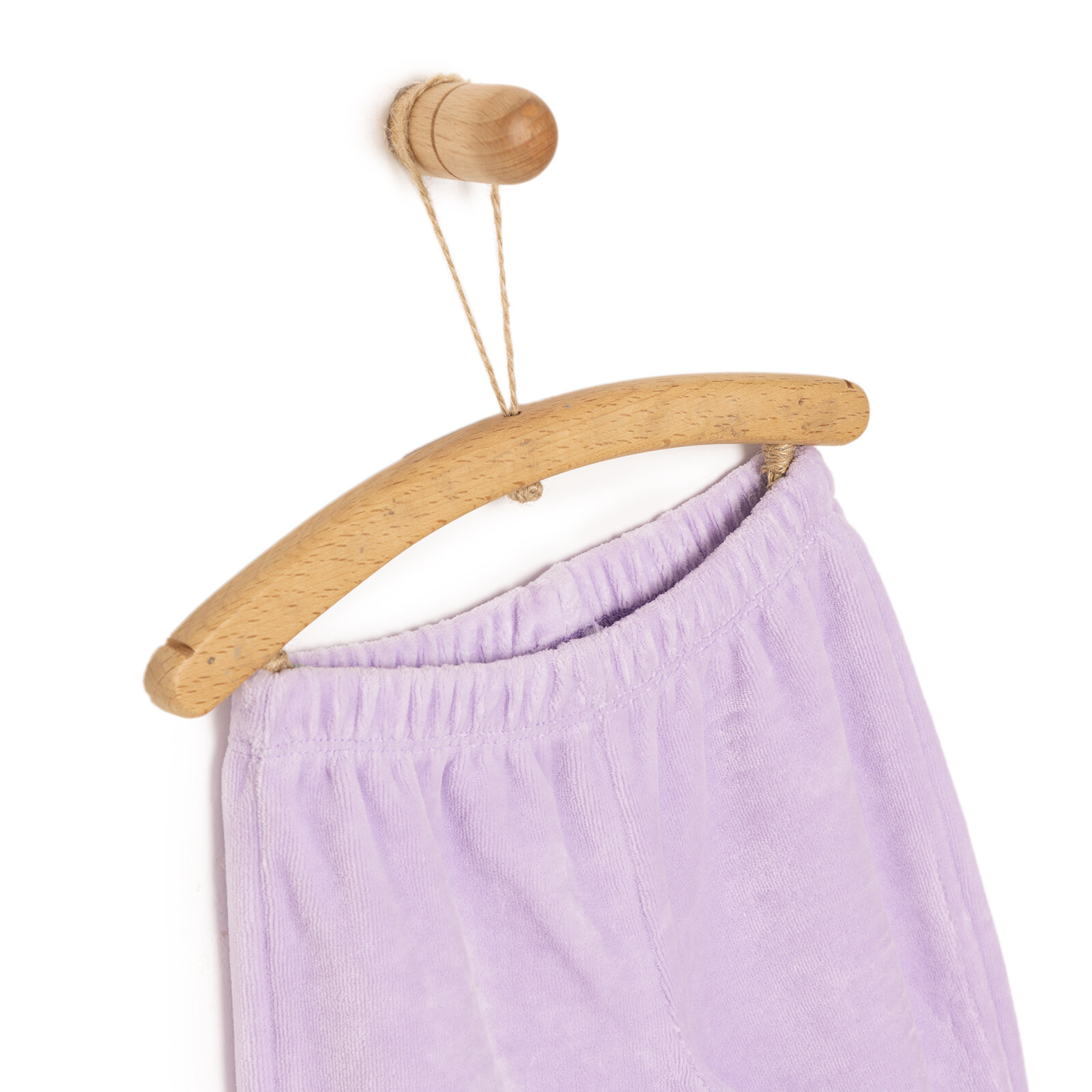 Kız Bebek Eşofman Alt Fitilli Kadife Örme Kumaş Lastikli Paça