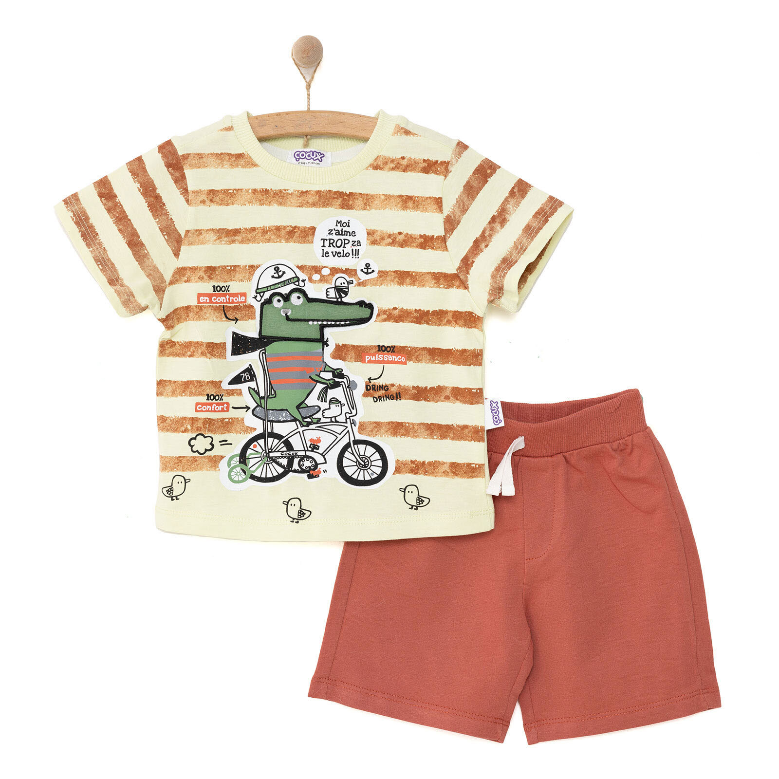 Fun World 3D Erkek Tshirt-Şort Erkek Bebek