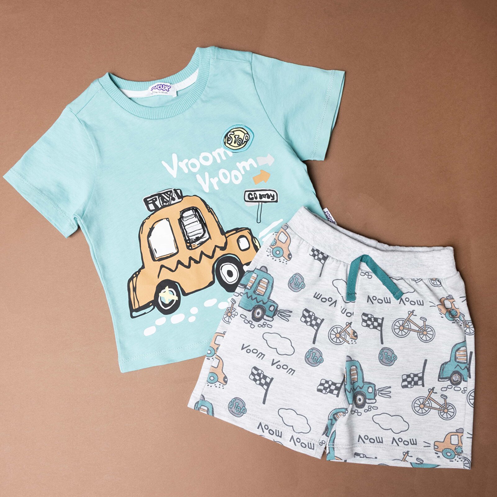 Fun World 3D Erkek Tshirt-Şort Erkek Bebek