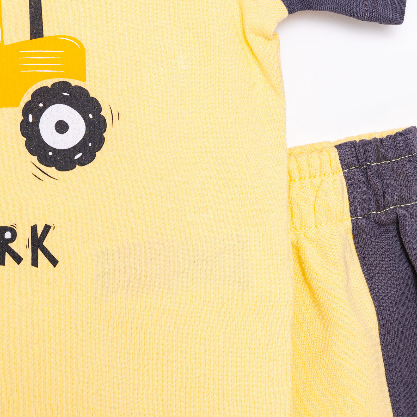 Cars&Roads Traktör Baskılı Erkek Tshirt-Şort Erkek Bebek